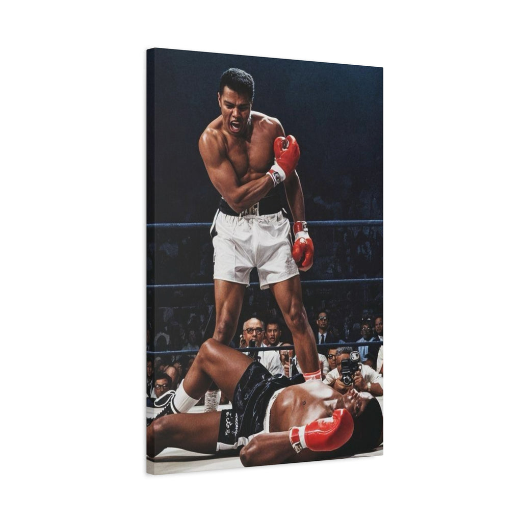 Iconic Knockout Boxing Matte Canvas Wall Art — Greatest Boxer