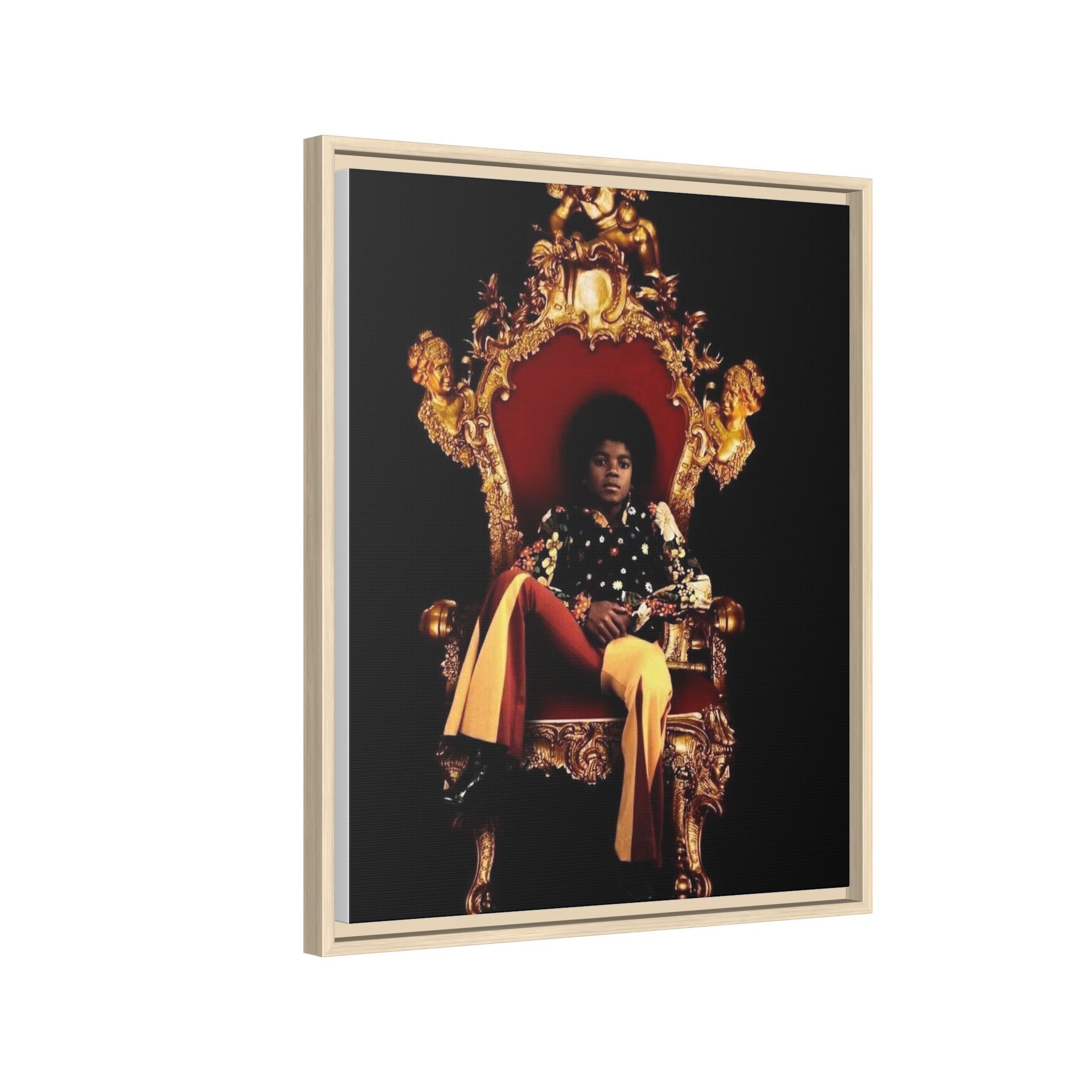 Pop Star Tribute Canvas Art — Matte Framed Wall Decor