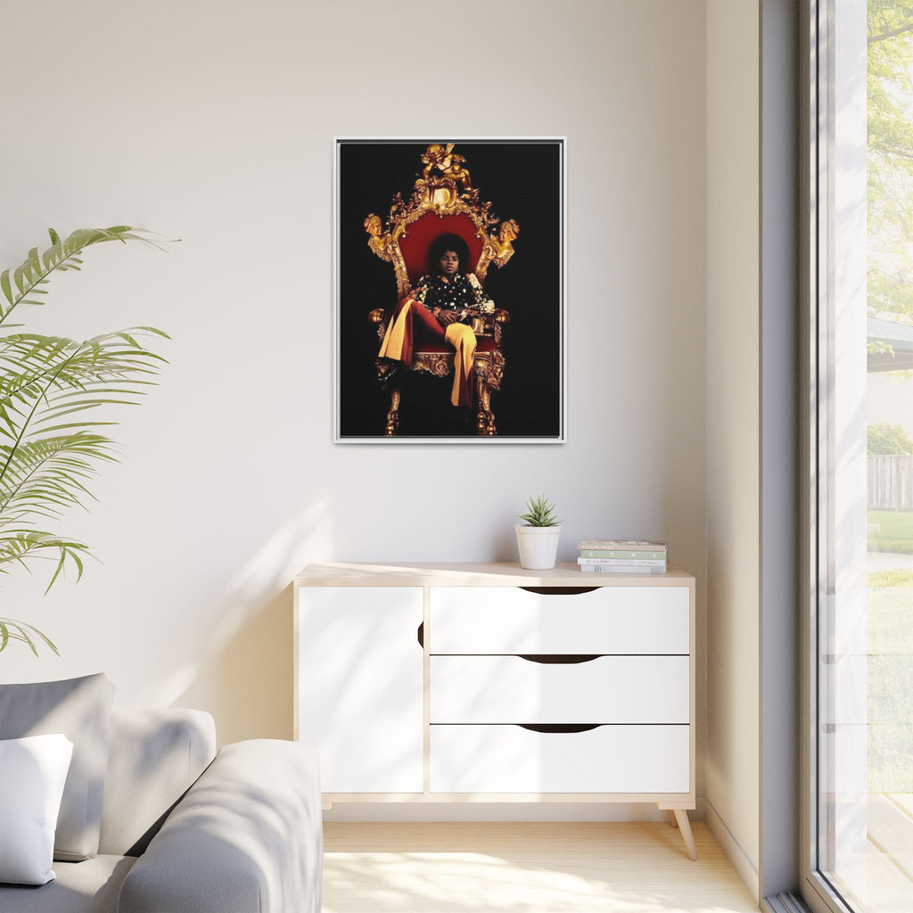 Pop Star Tribute Canvas Art — Matte Framed Wall Decor