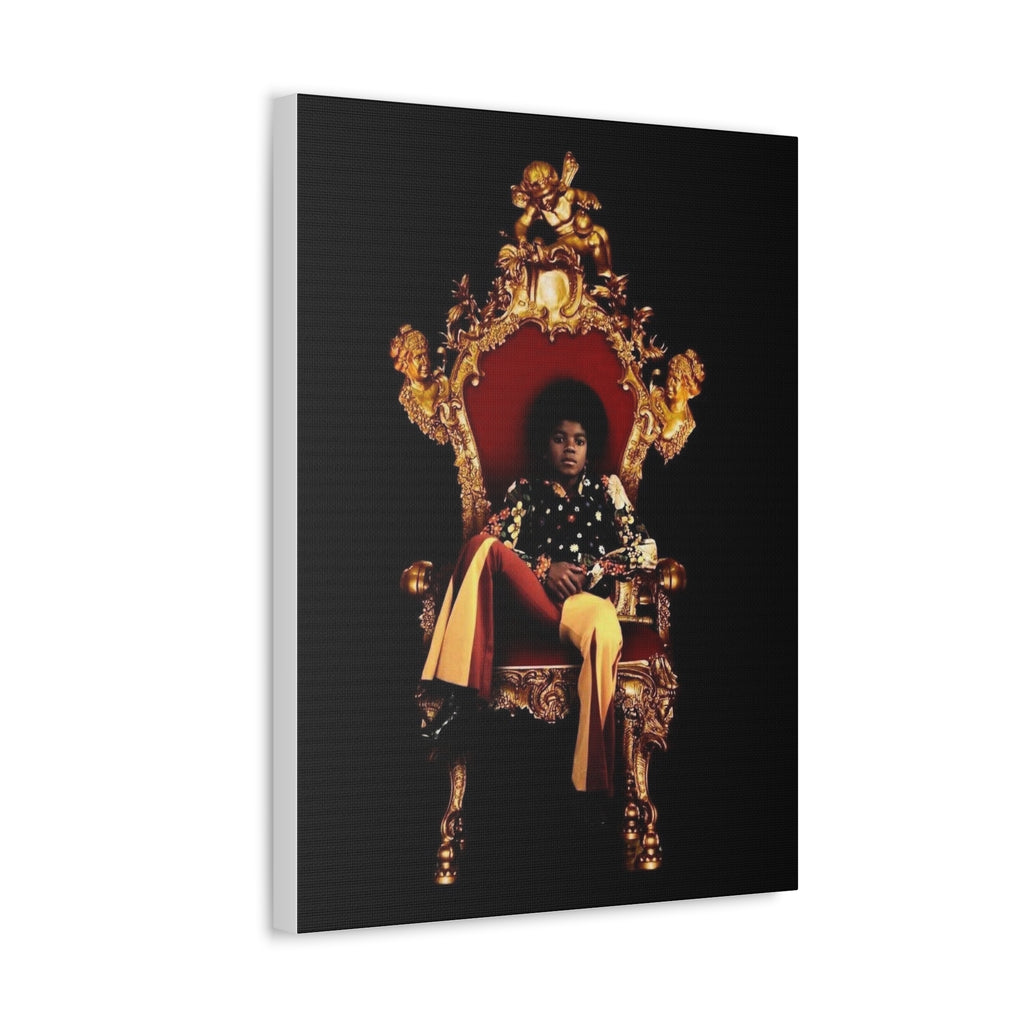 Regal Throne Portrait Stretched Canvas