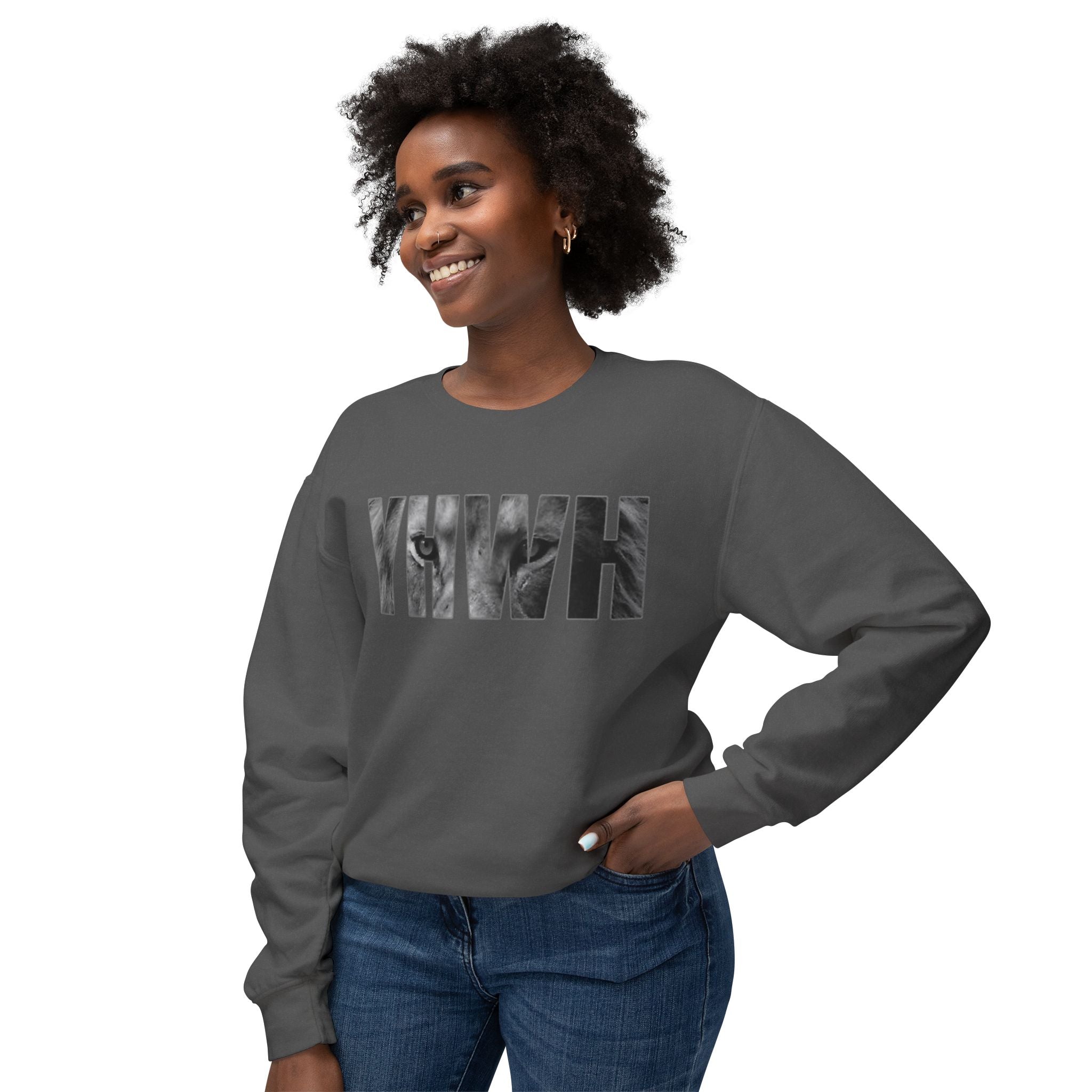 YHWH Crewneck Sweatshirt — Religious Faith Christian Prayer Pullover