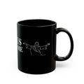 Jesus Saved Me Black Coffee Mug (11oz & 15oz) — Christian Faith Scripture Ephesians 2:8
