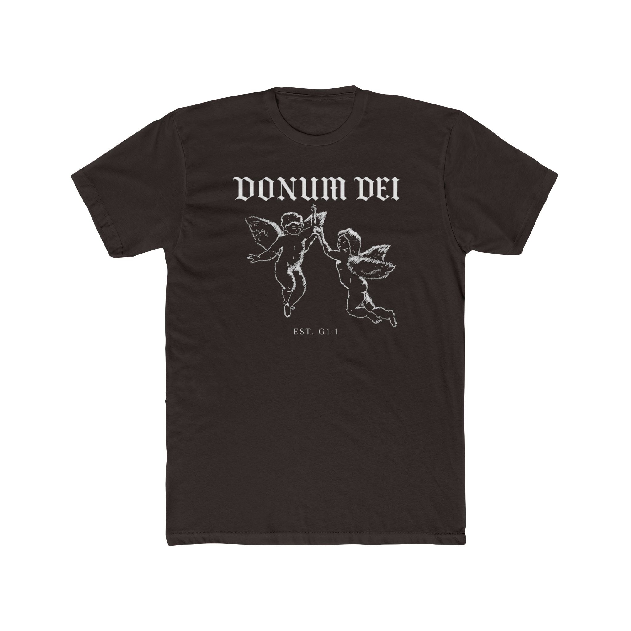 Angel Cherub Tee — "Donum Dei" Vintage-Inspired Christian Graphic T‑Shirt