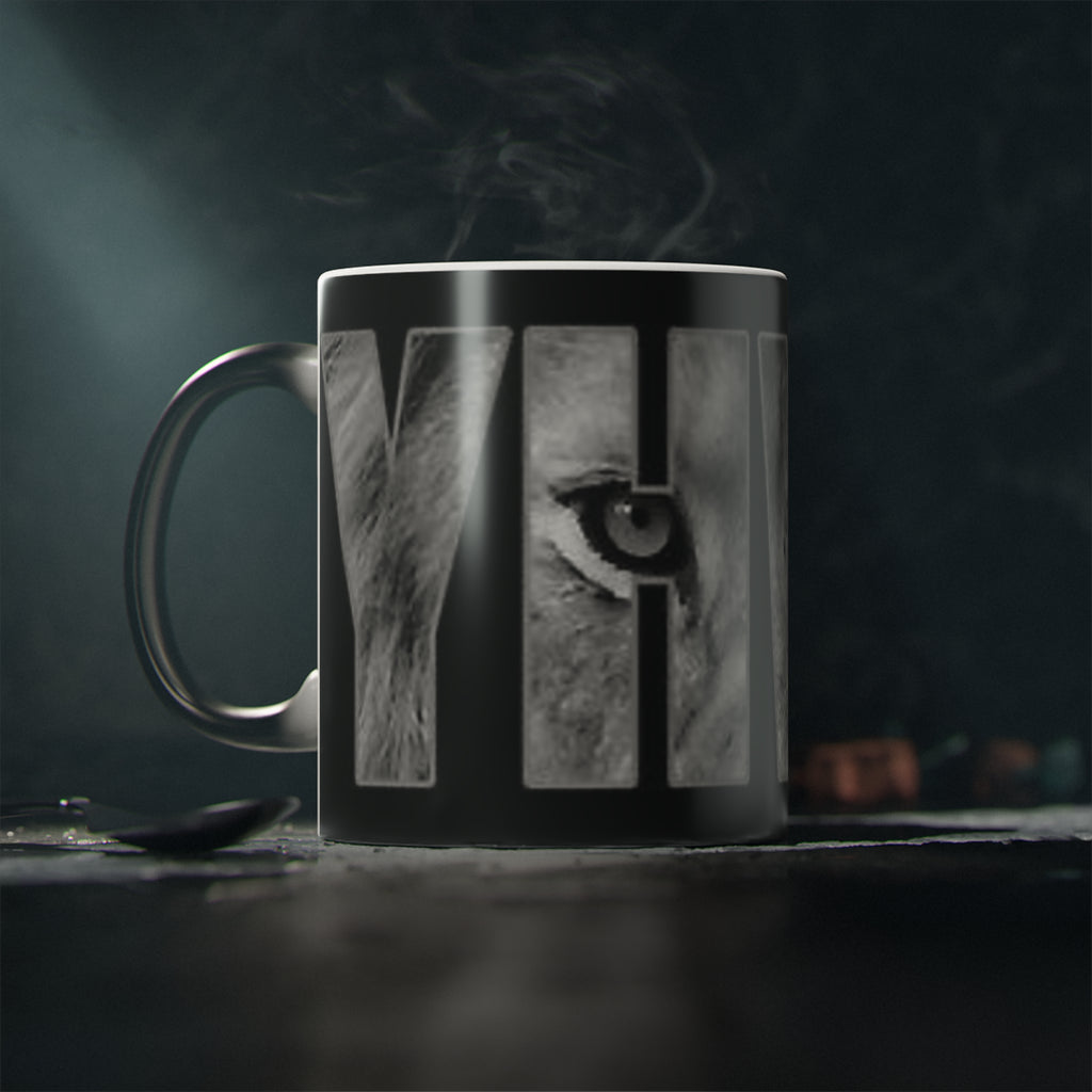 Magic Mug – Black Cat Silhouette Coffee Mug (Mystic Gothic Cat Design)