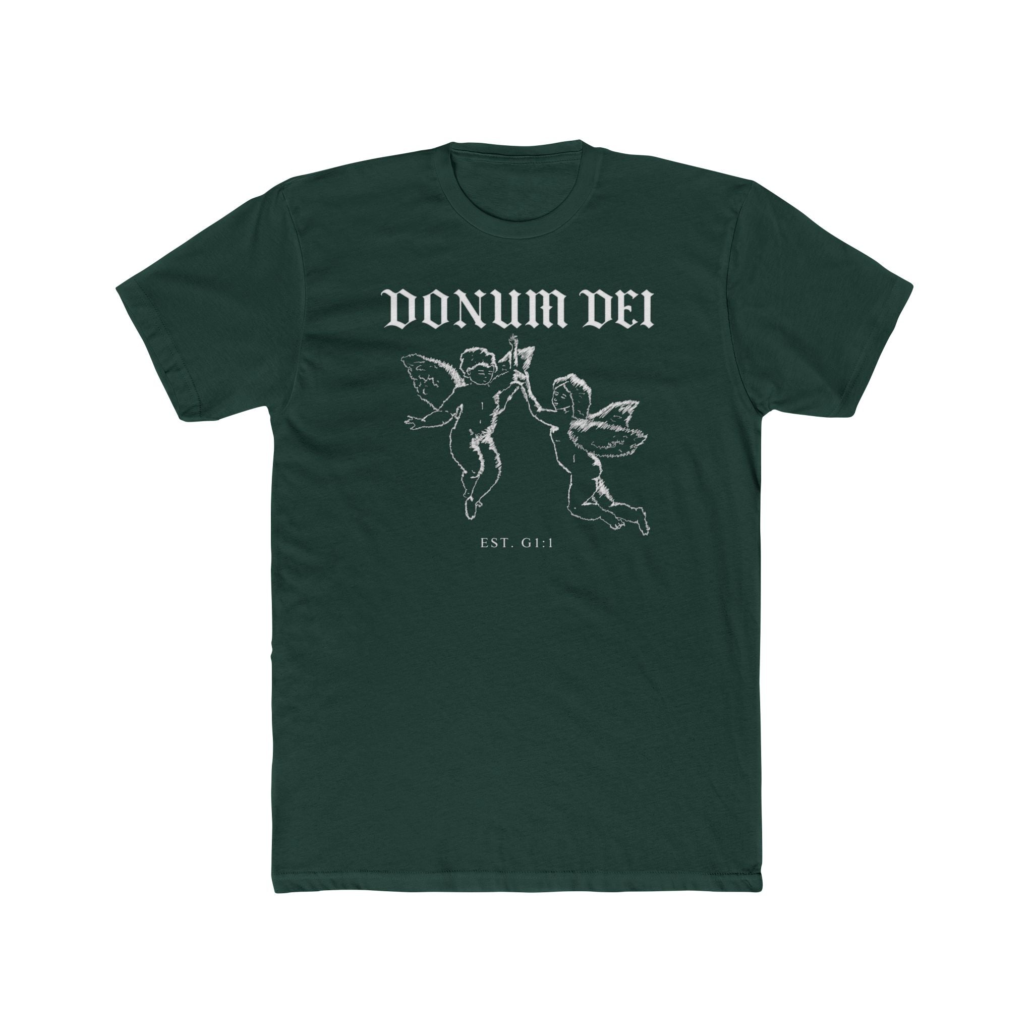 Angel Cherub Tee — "Donum Dei" Vintage-Inspired Christian Graphic T‑Shirt