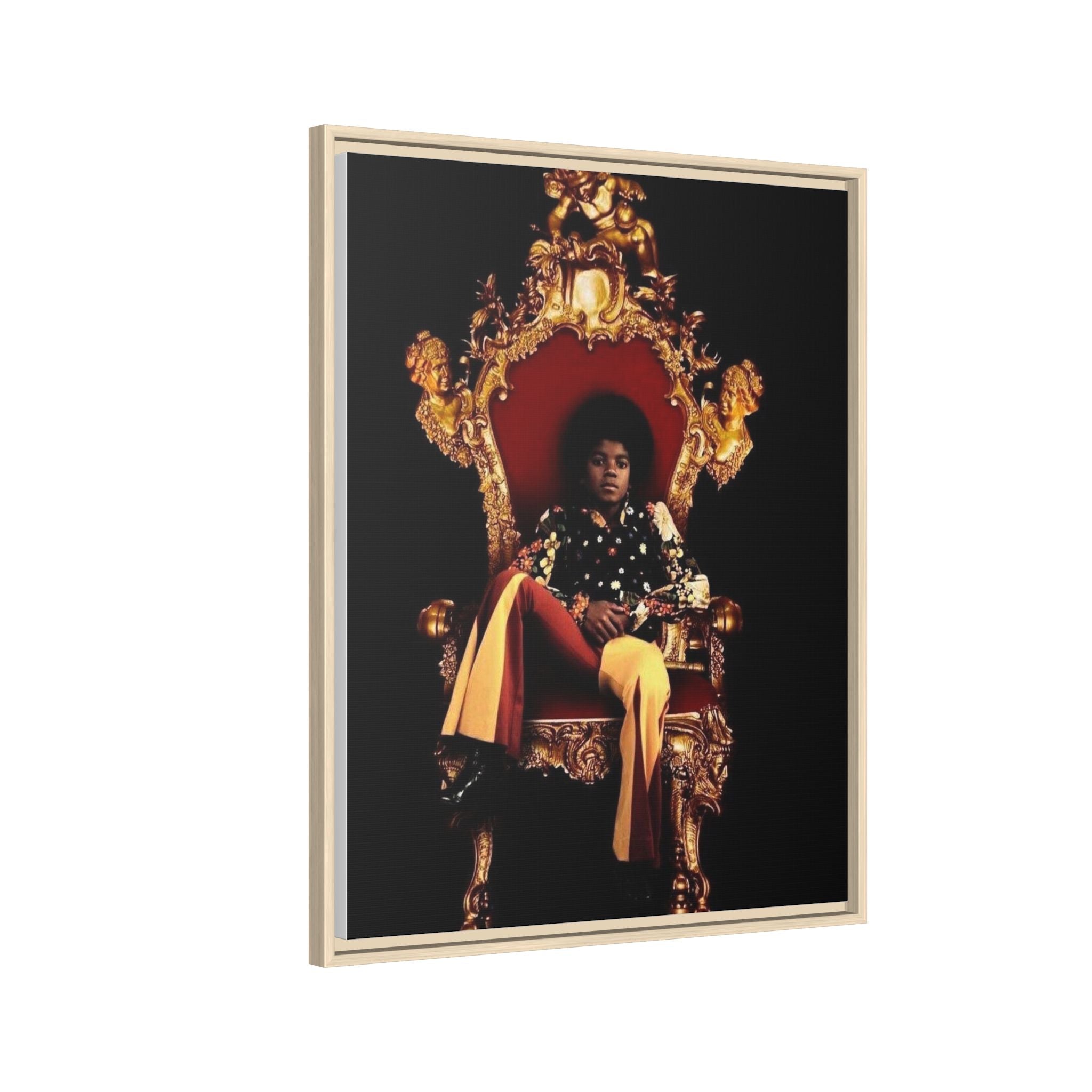 Pop Star Tribute Canvas Art — Matte Framed Wall Decor