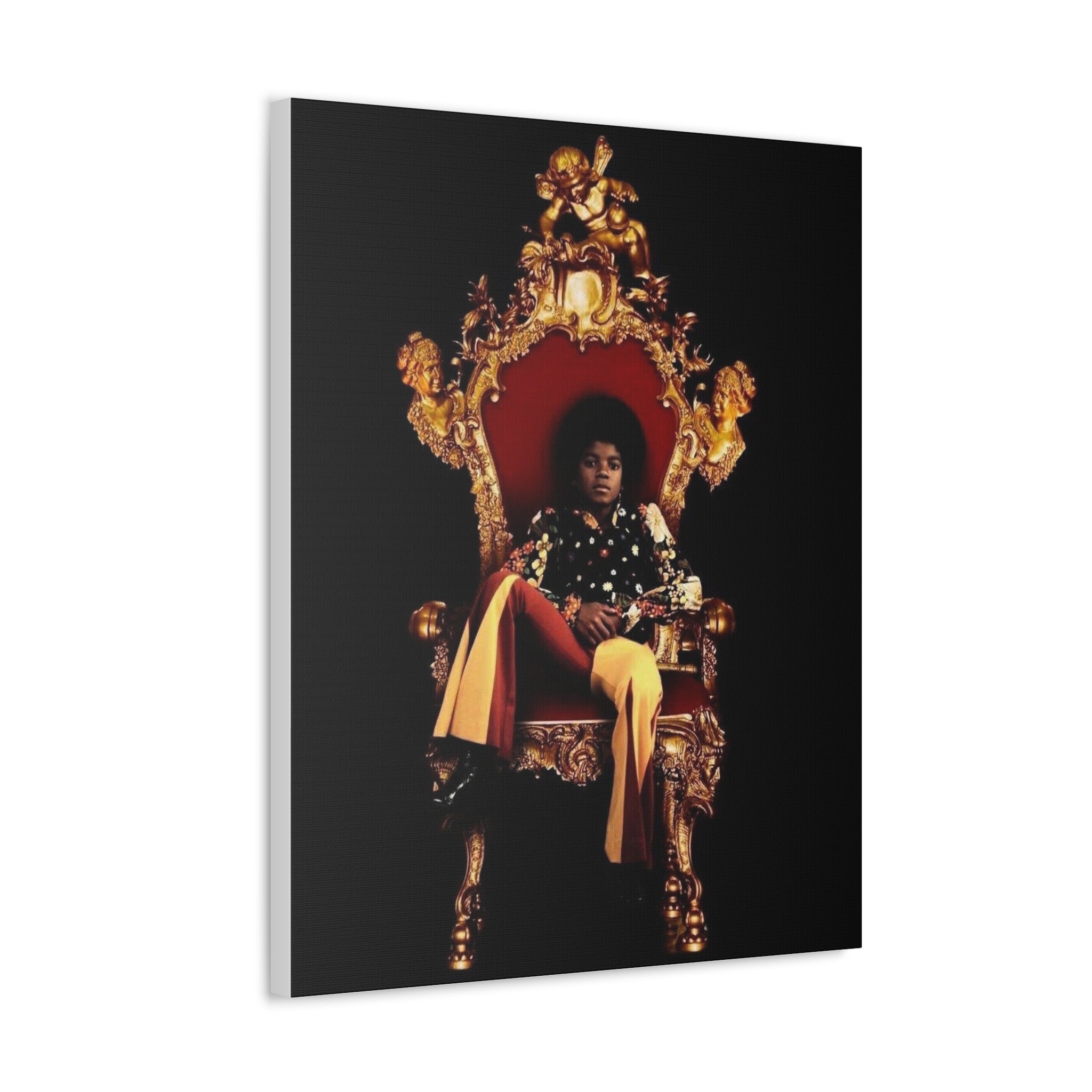 Regal Throne Portrait Stretched Canvas