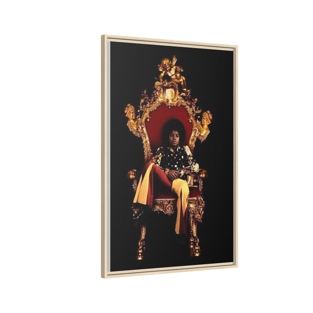 Pop Star Tribute Canvas Art — Matte Framed Wall Decor