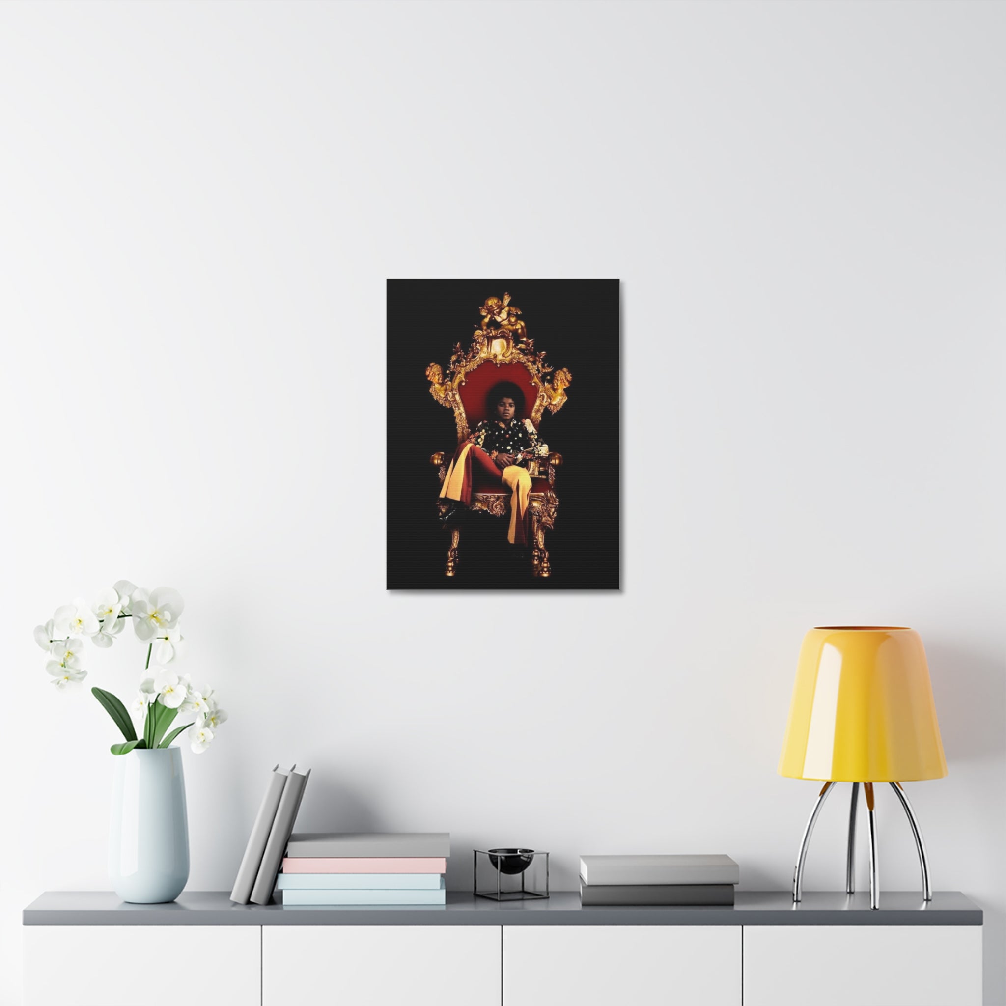 Regal Throne Portrait Stretched Canvas