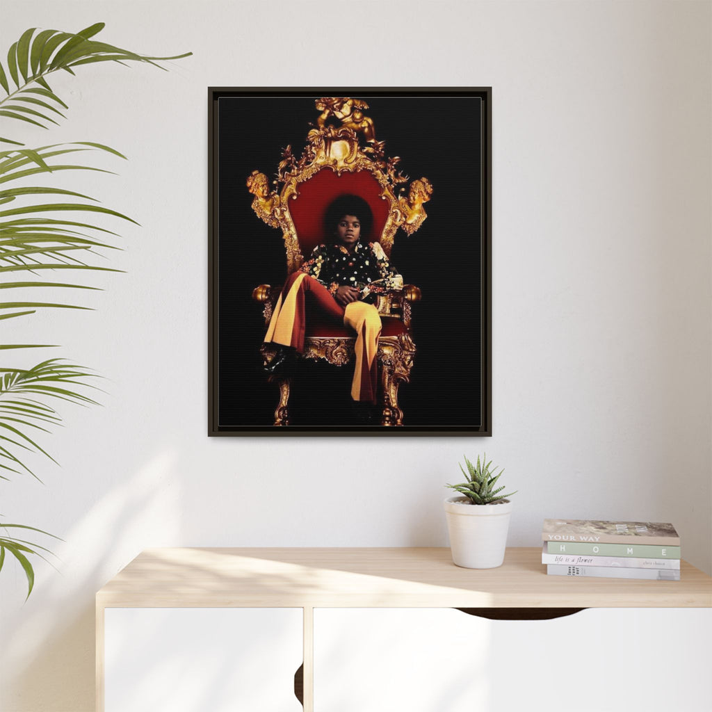 Pop Star Tribute Canvas Art — Matte Framed Wall Decor
