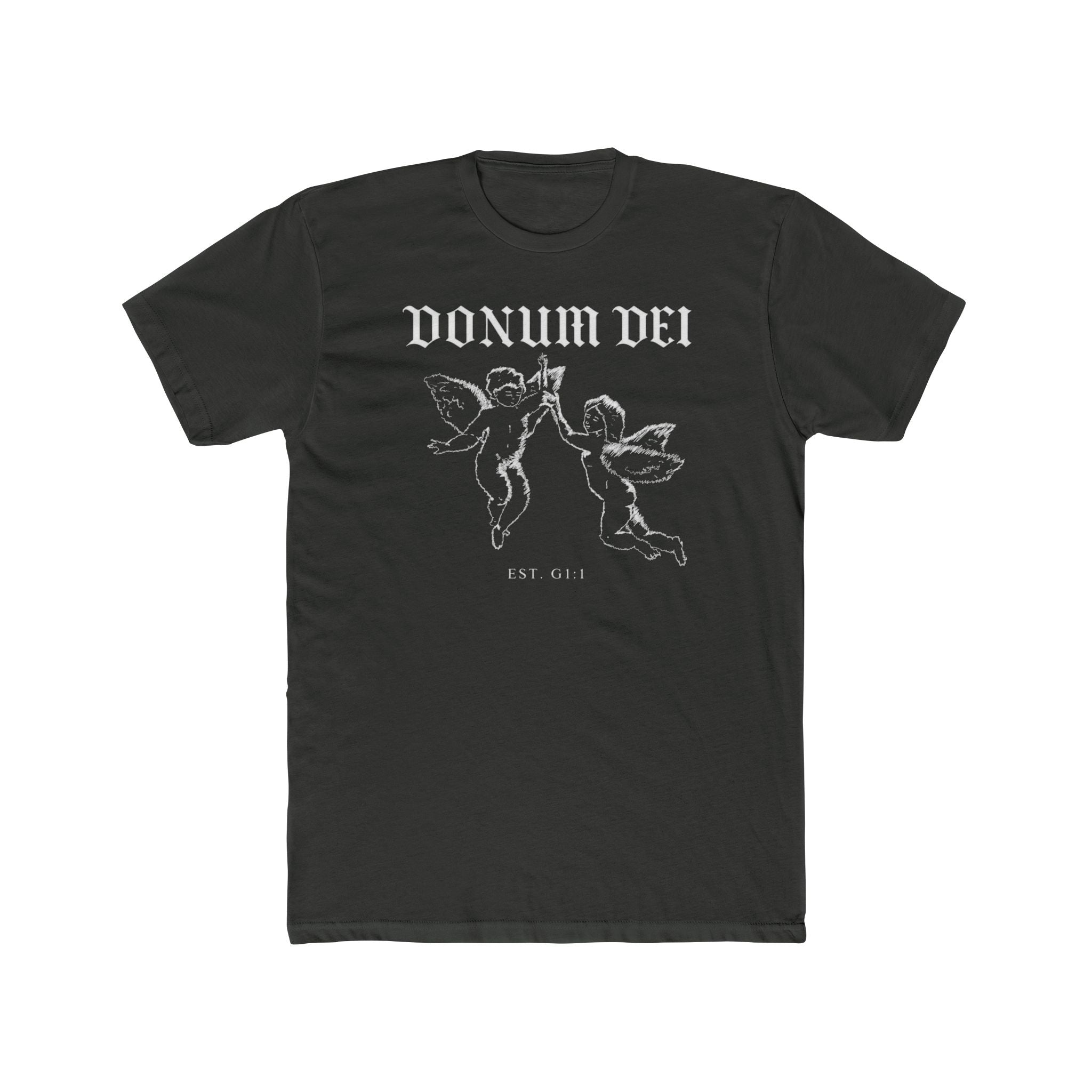Angel Cherub Tee — "Donum Dei" Vintage-Inspired Christian Graphic T‑Shirt