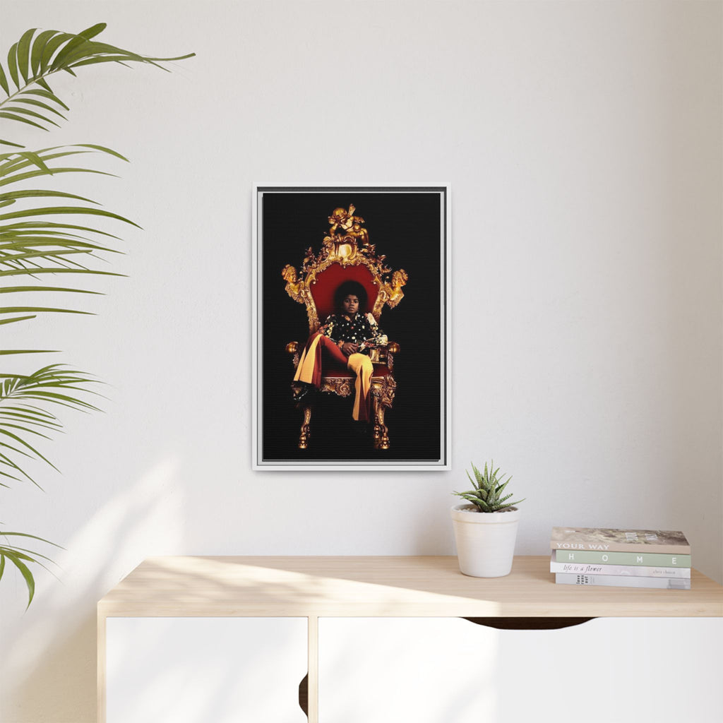 Pop Star Tribute Canvas Art — Matte Framed Wall Decor