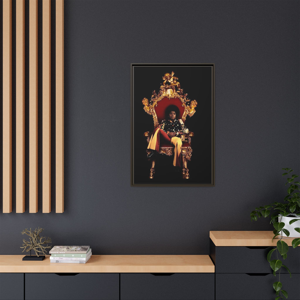 Pop Star Tribute Canvas Art — Matte Framed Wall Decor