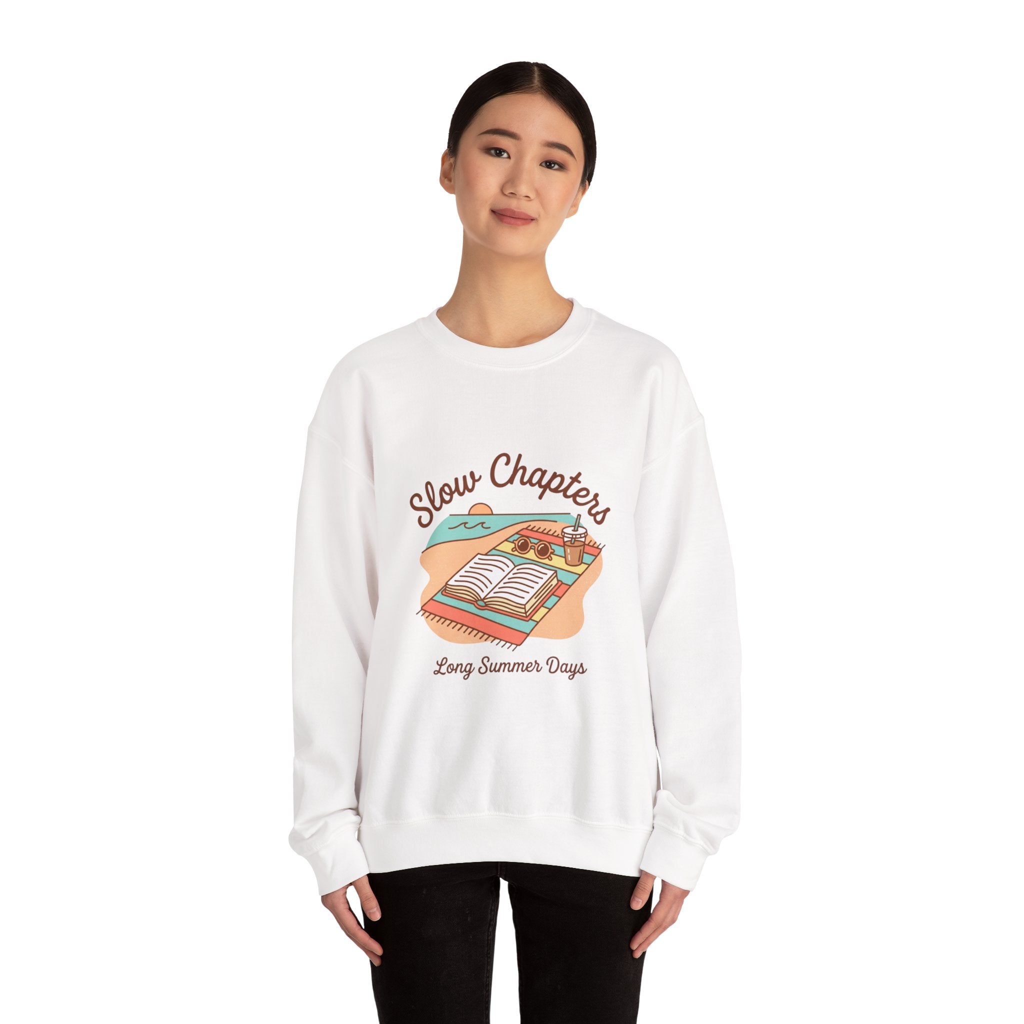 Slow Chapters Sweatshirt | summer aesthetic, pastel coastal vibes