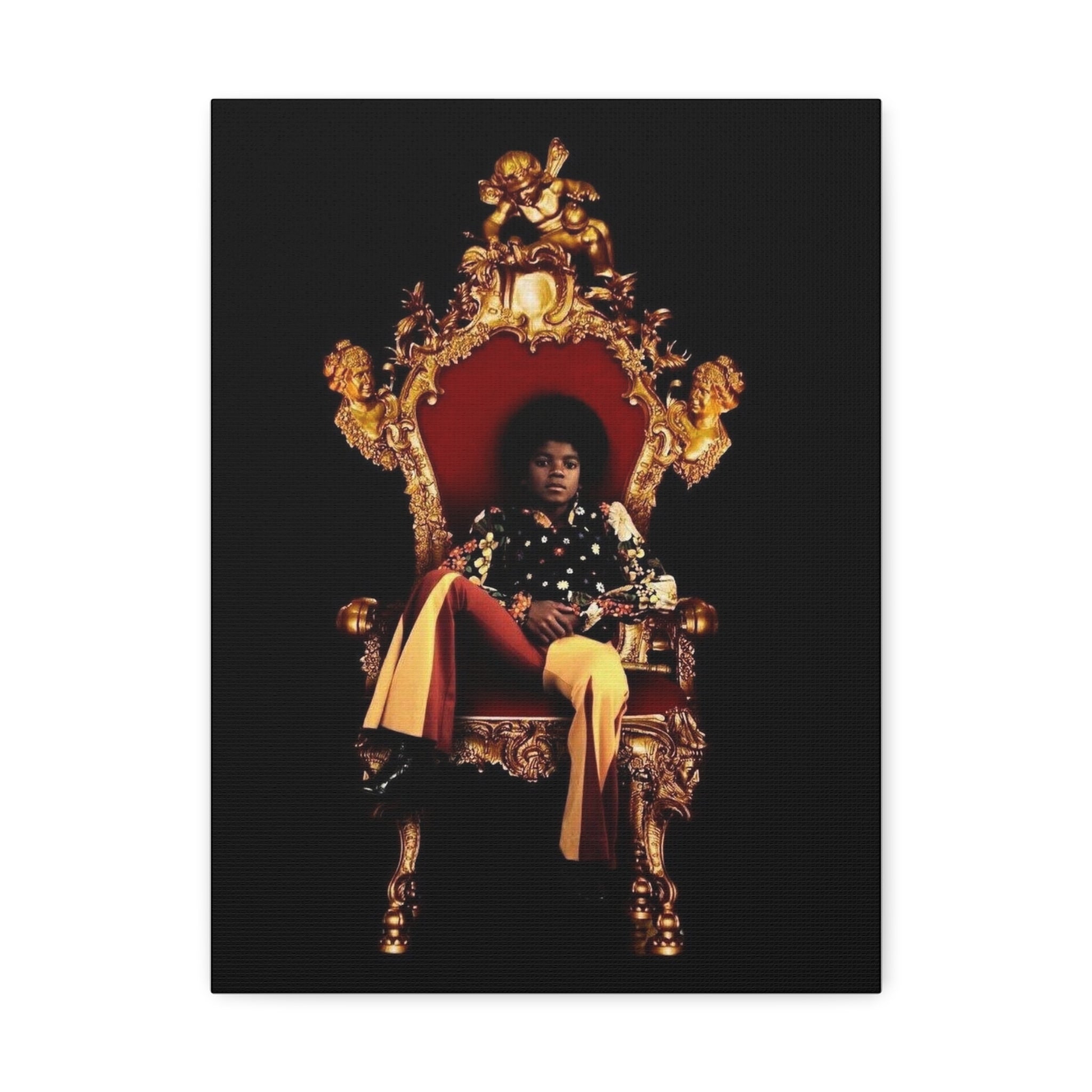 Regal Throne Portrait Stretched Canvas