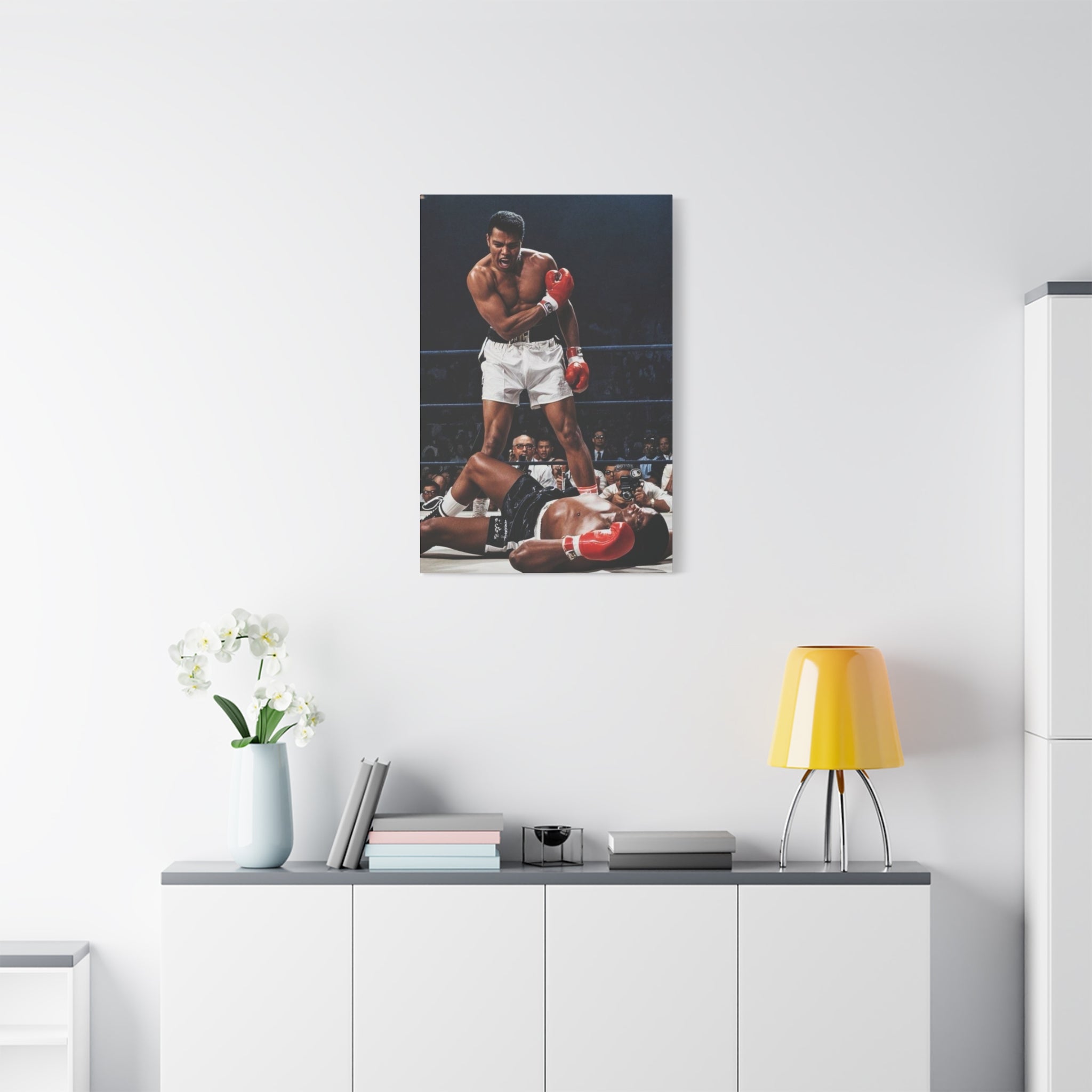 Iconic Knockout Boxing Matte Canvas Wall Art — Greatest Boxer