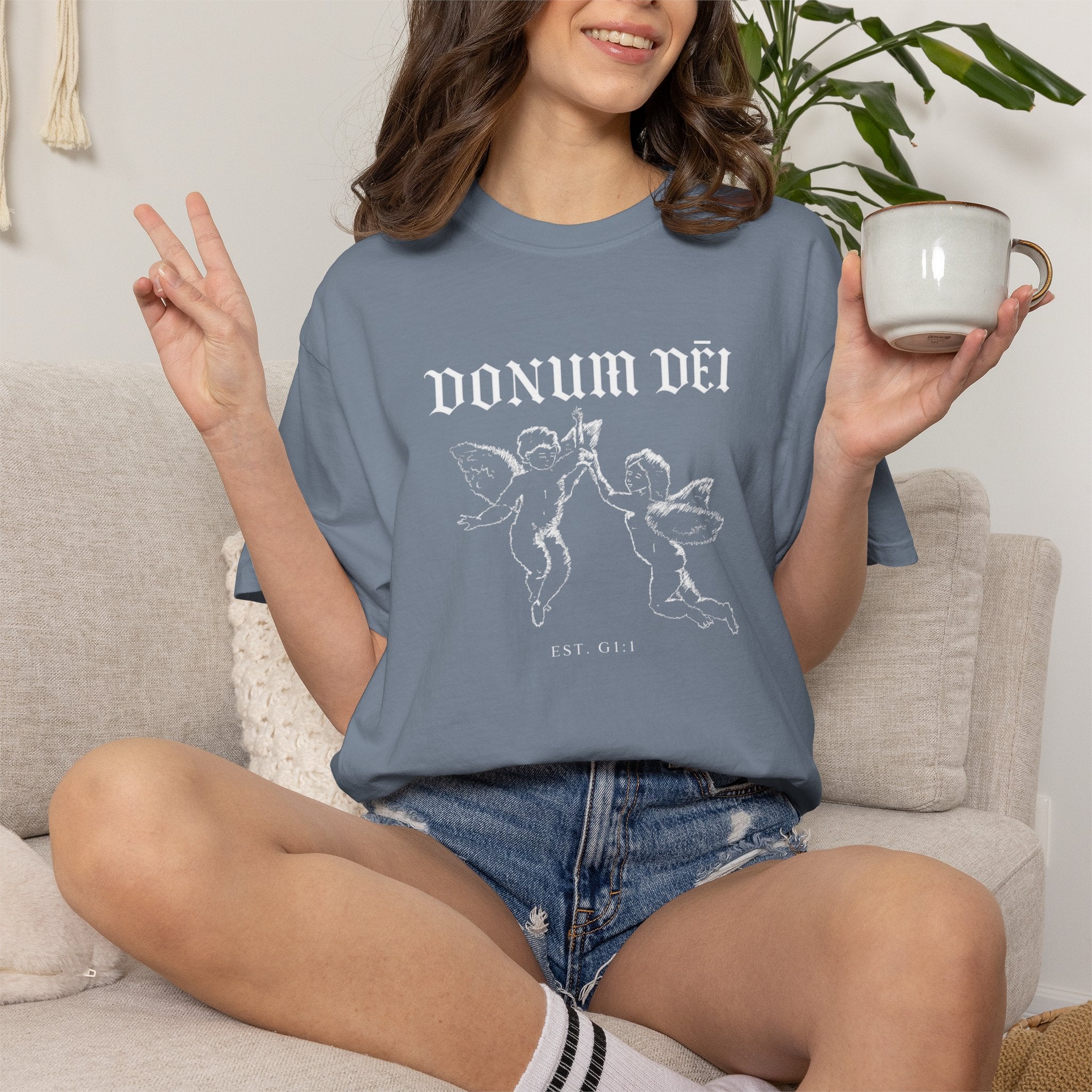 Donum Dei Summer T-Shirt — Religious Latin Faith Tee
