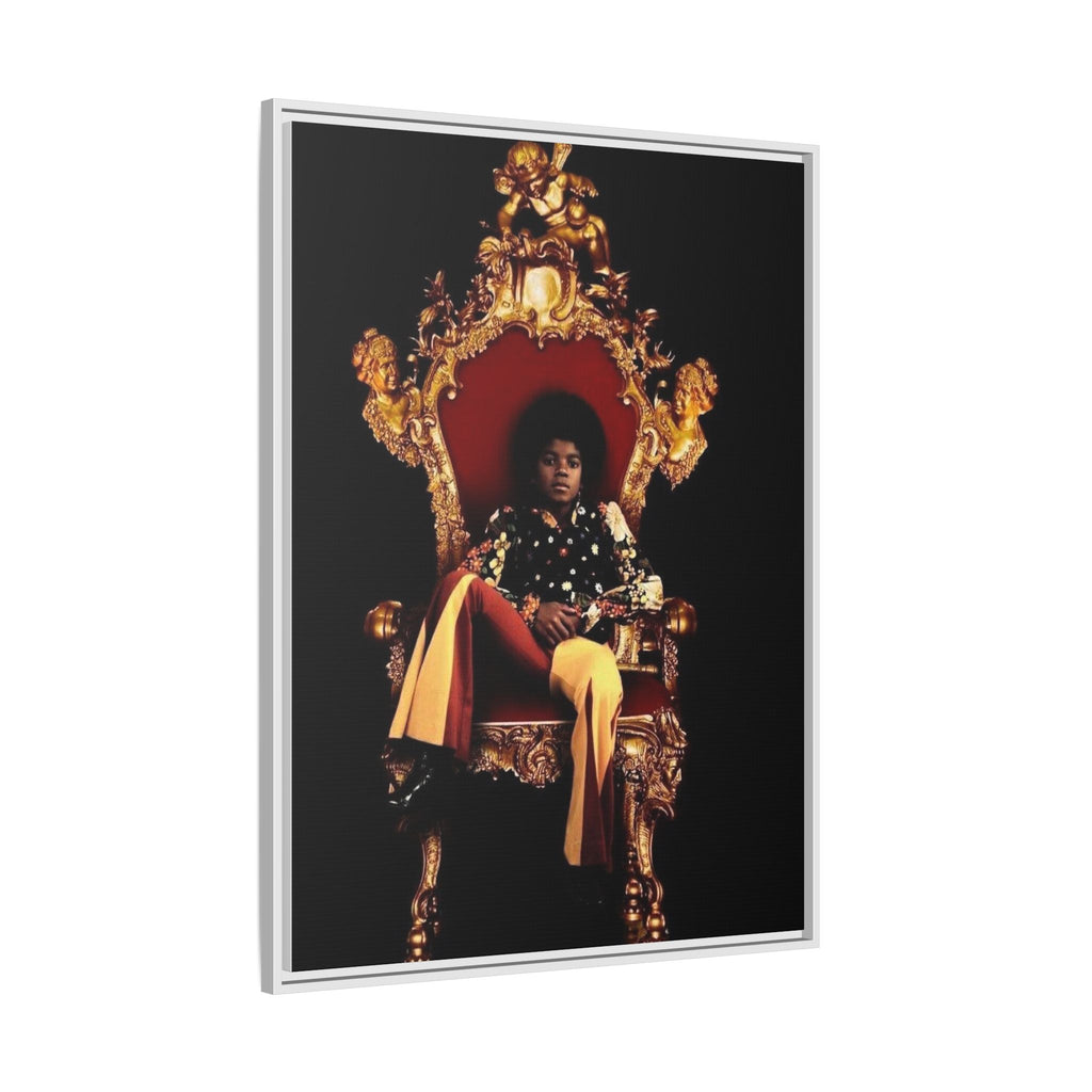 Pop Star Tribute Canvas Art — Matte Framed Wall Decor