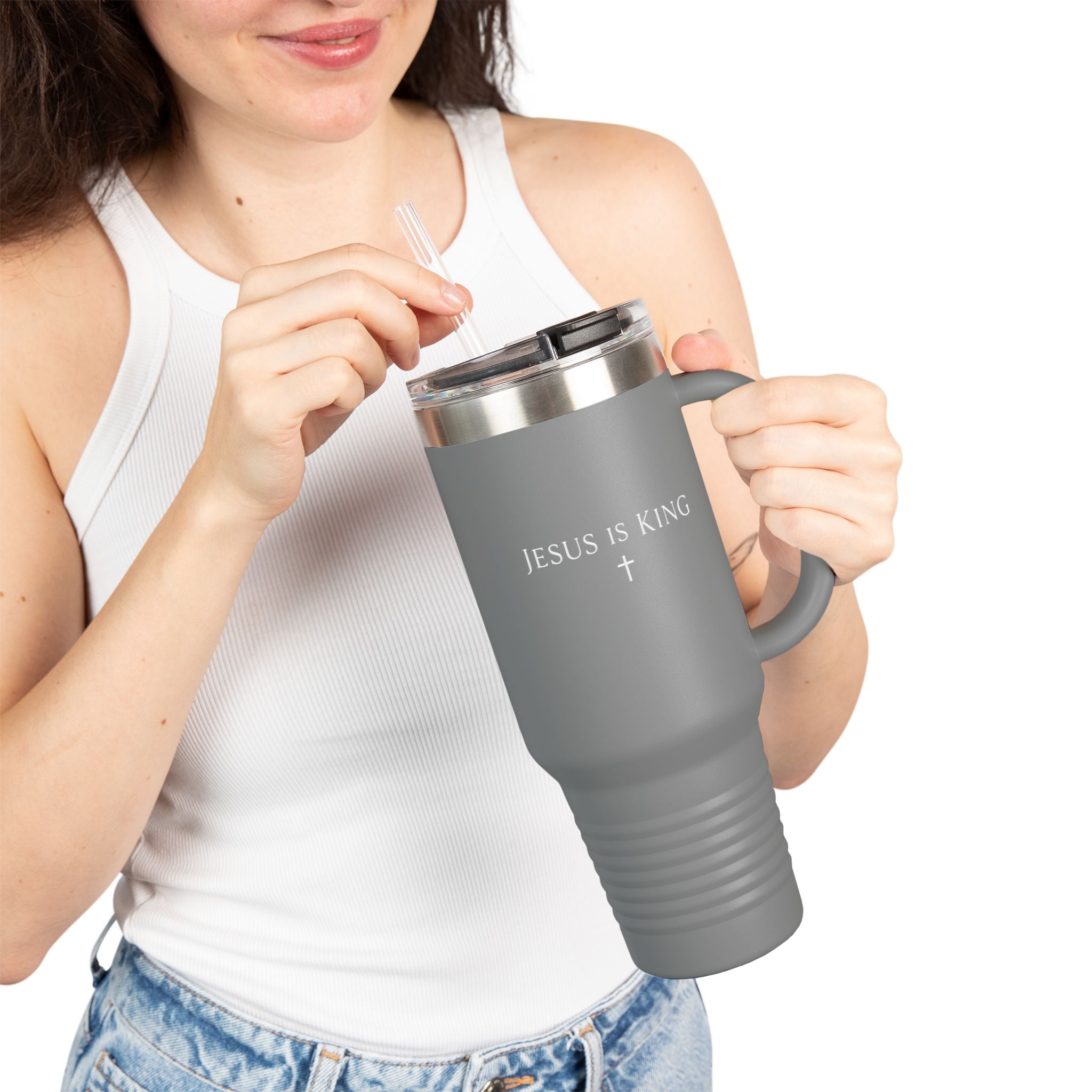 Jesus Is King 40oz Insulated Travel Mug