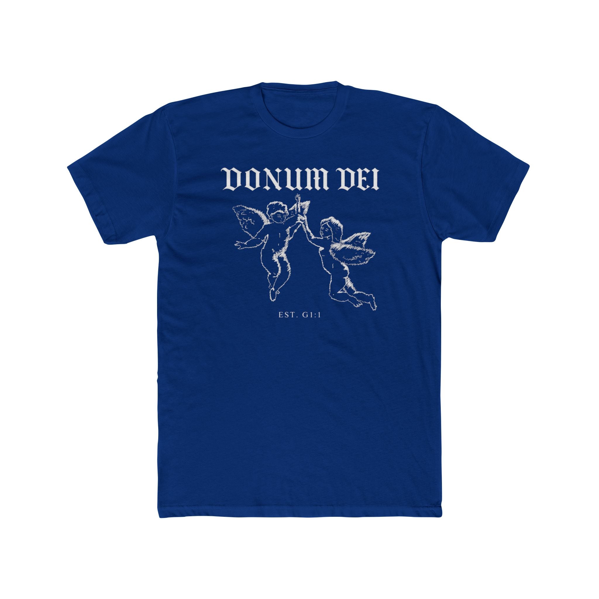 Angel Cherub Tee — "Donum Dei" Vintage-Inspired Christian Graphic T‑Shirt