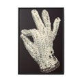Framed Art - Crystal Glove on Black Matte Canvas