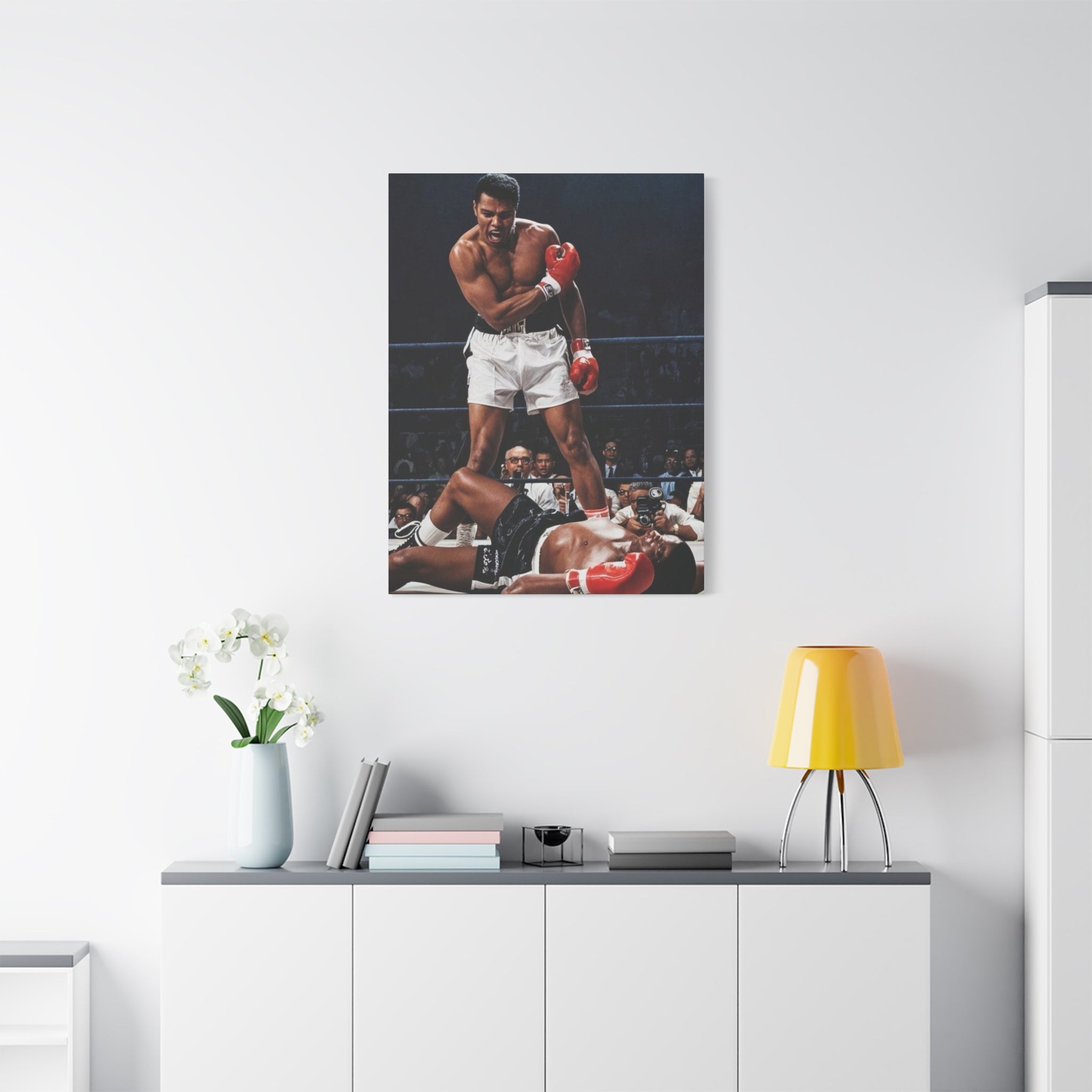 Iconic Knockout Boxing Matte Canvas Wall Art — Greatest Boxer