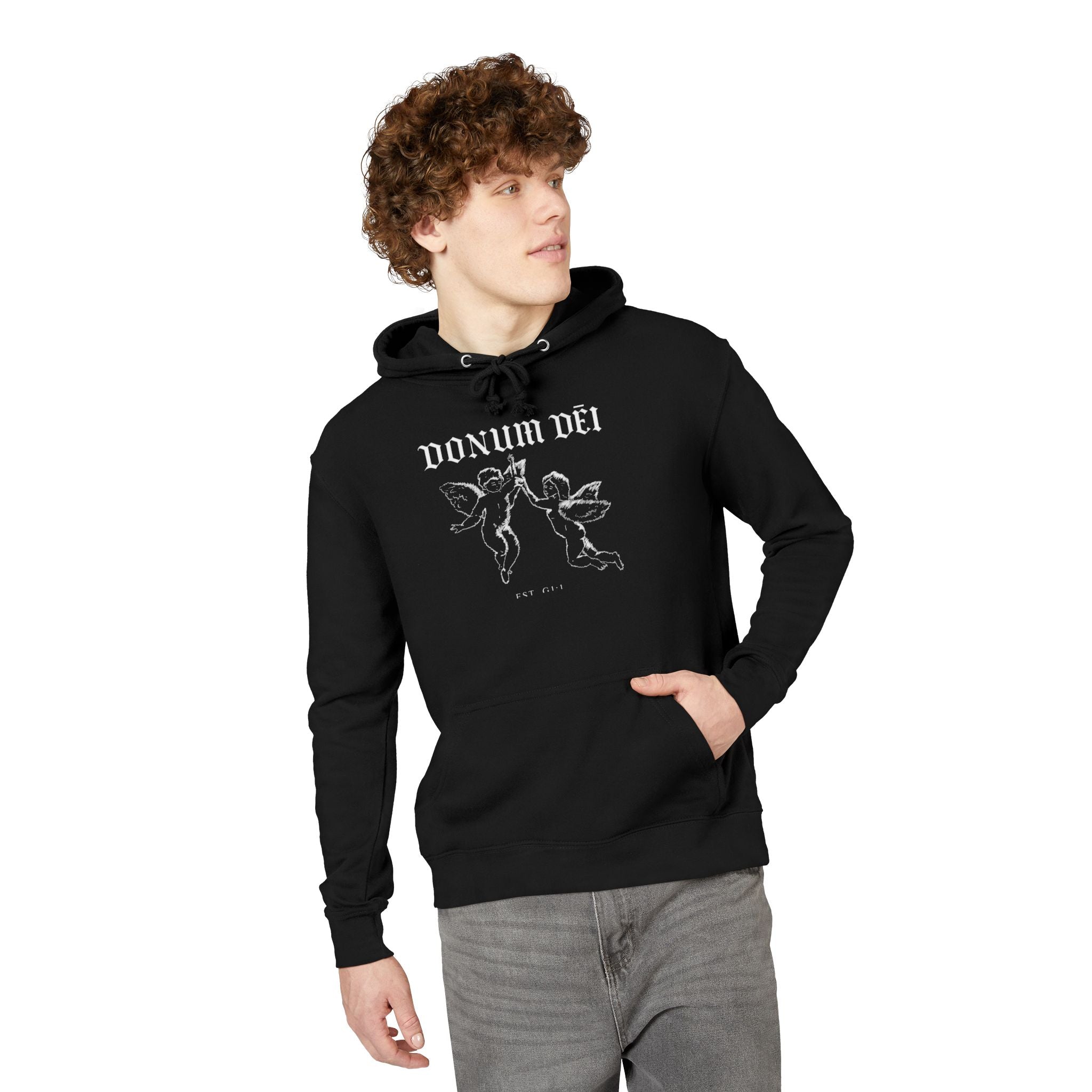Hoodie — Donum Dei Angel Graphic French Terry Hoodie