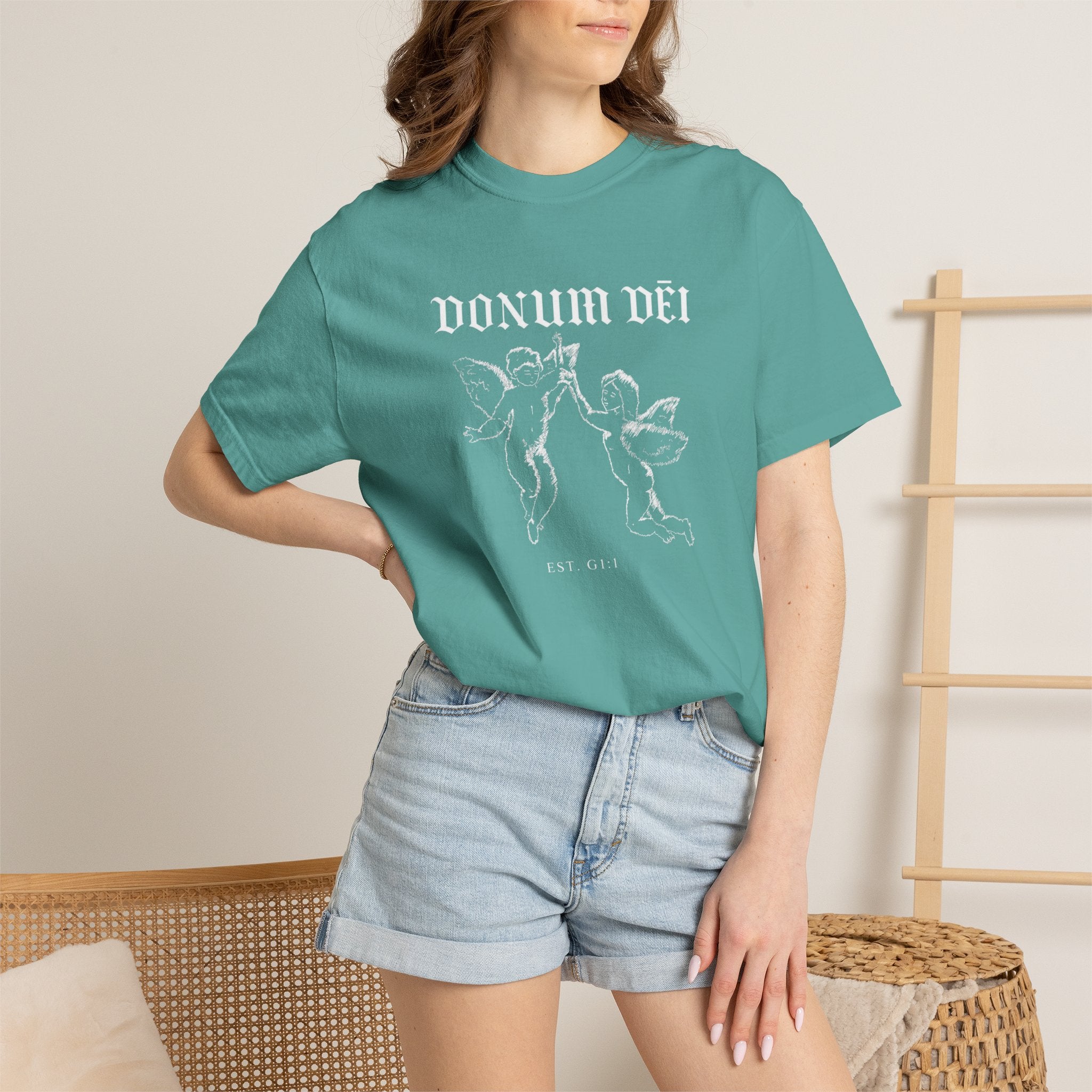 Donum Dei Summer T-Shirt — Religious Latin Faith Tee