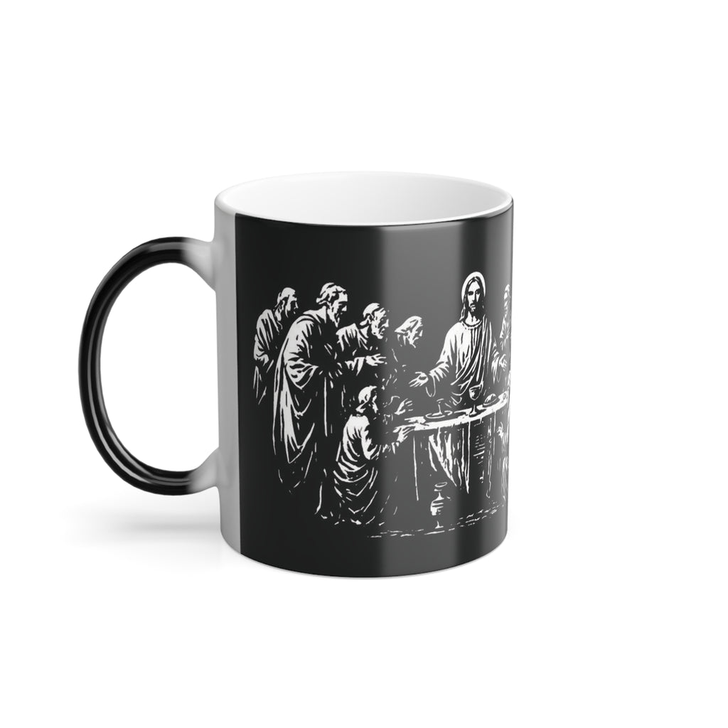 Color Morphing Mug — Mattew 1:23 'Dedicated to the Creator, Inspired by His Gifted Souls' — 11oz Morning Affirmation Mug