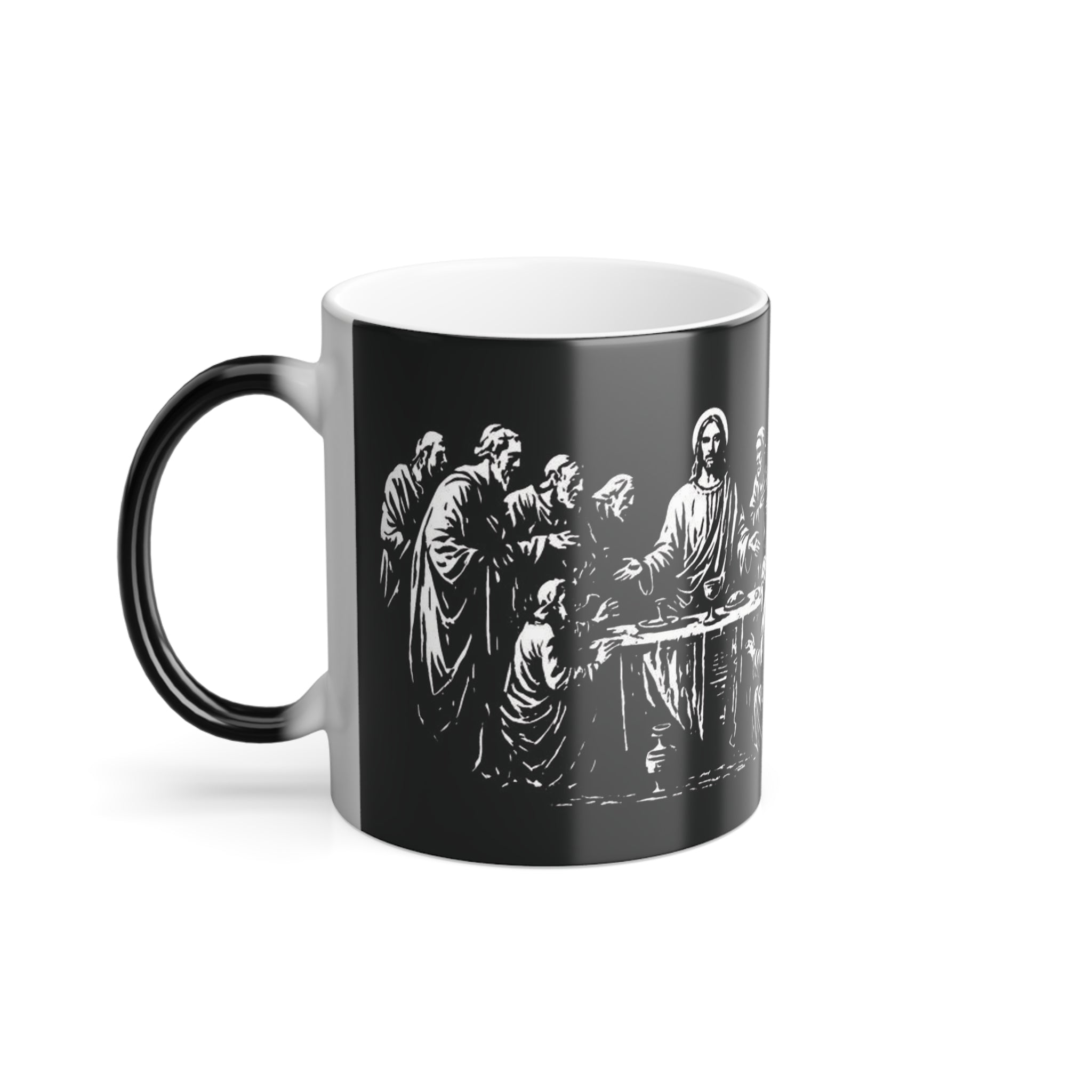 Color Morphing Mug — Mattew 1:23 'Dedicated to the Creator, Inspired by His Gifted Souls' — 11oz Morning Affirmation Mug