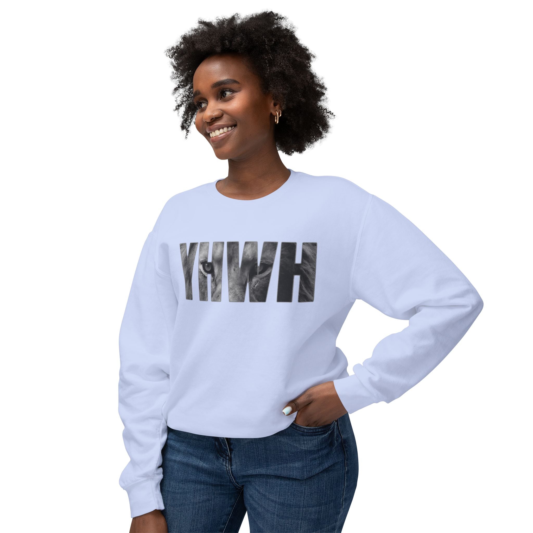 YHWH Crewneck Sweatshirt — Religious Faith Christian Prayer Pullover