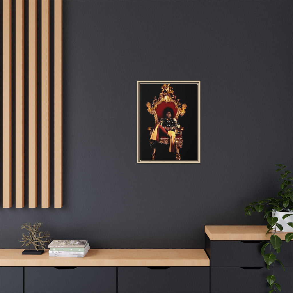 Pop Star Tribute Canvas Art — Matte Framed Wall Decor