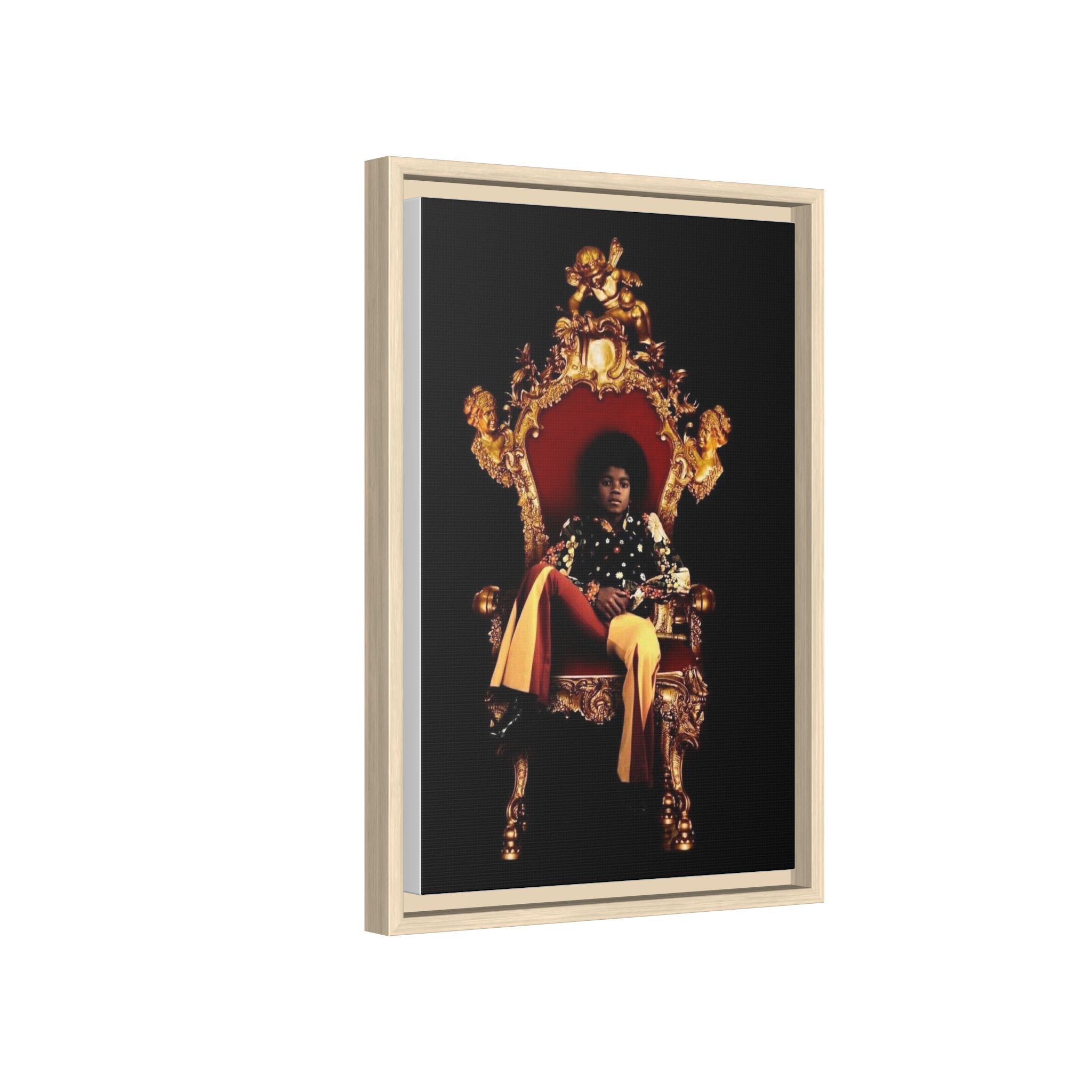 Pop Star Tribute Canvas Art — Matte Framed Wall Decor