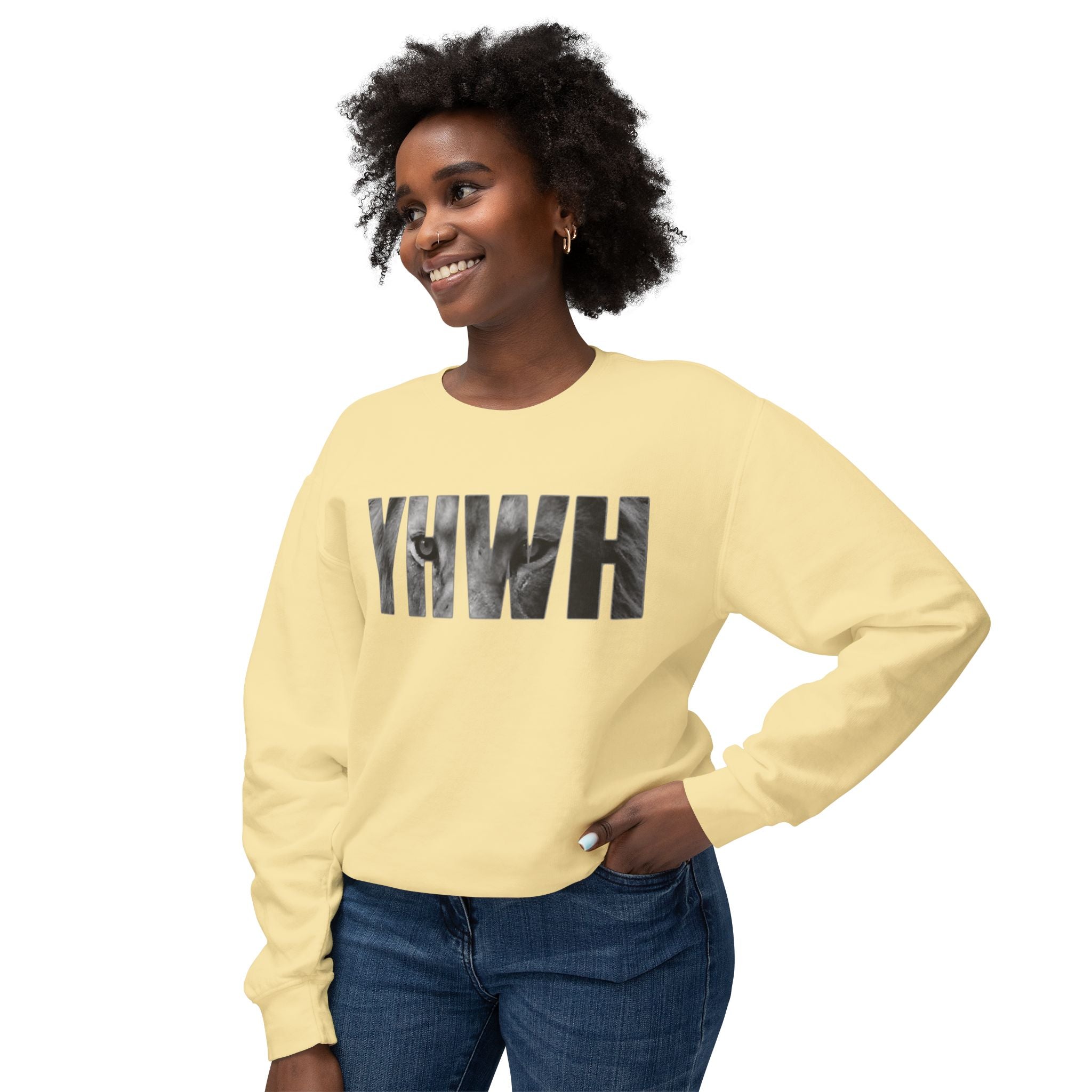 YHWH Crewneck Sweatshirt — Religious Faith Christian Prayer Pullover