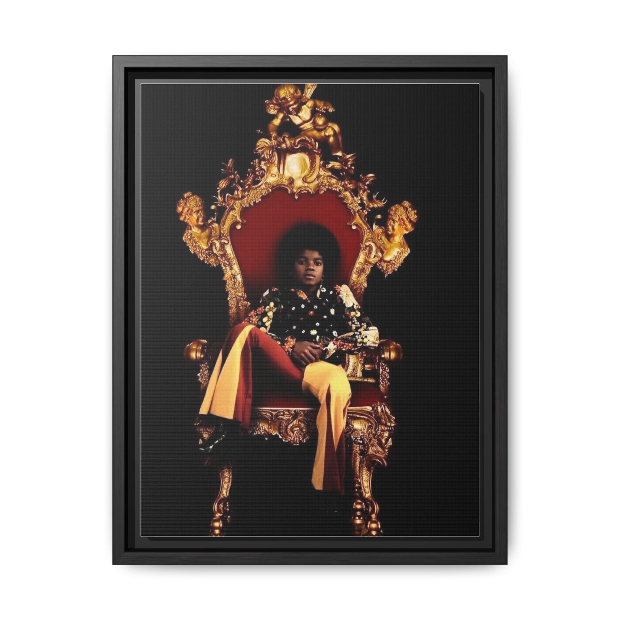 Pop Star Tribute Canvas Art — Matte Framed Wall Decor
