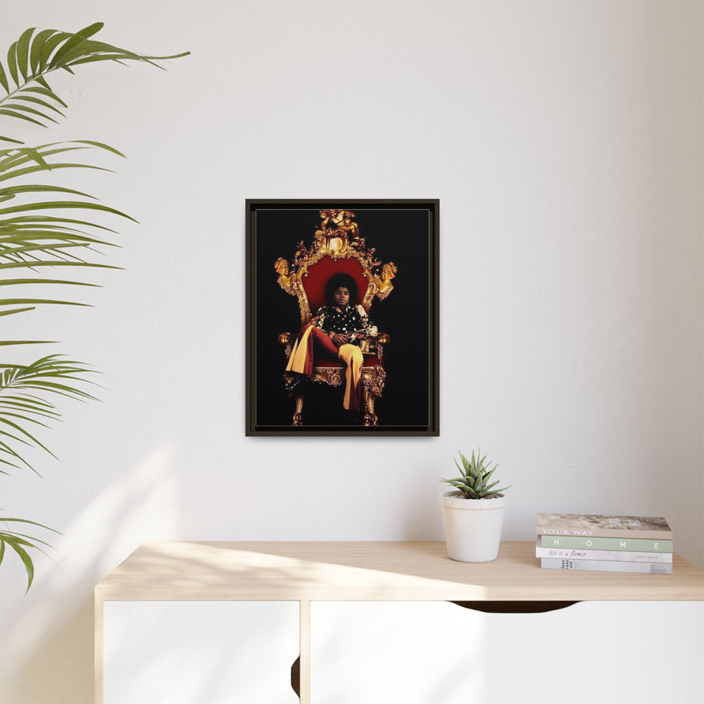 Pop Star Tribute Canvas Art — Matte Framed Wall Decor