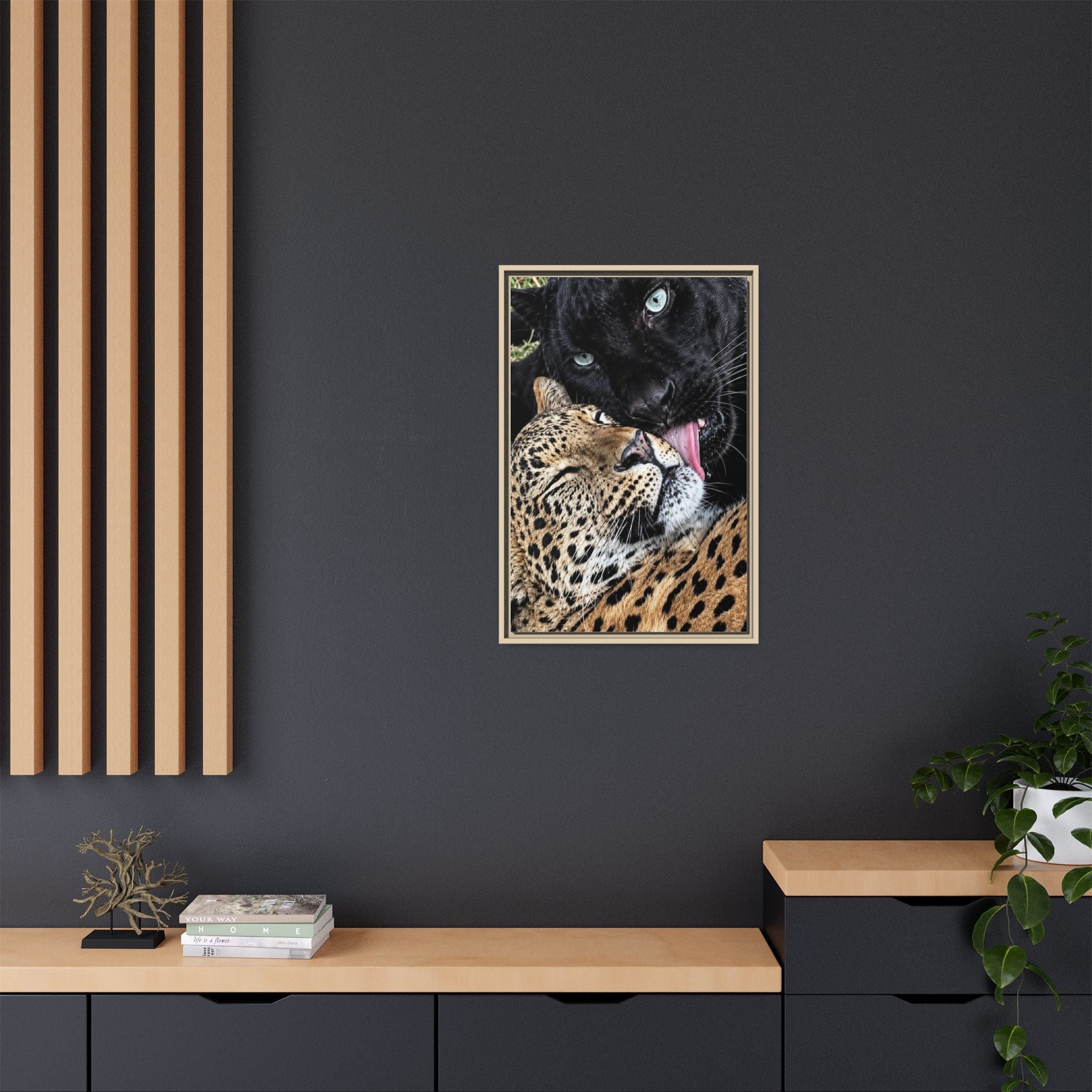 Matte Canvas, Framed (Multi-color)