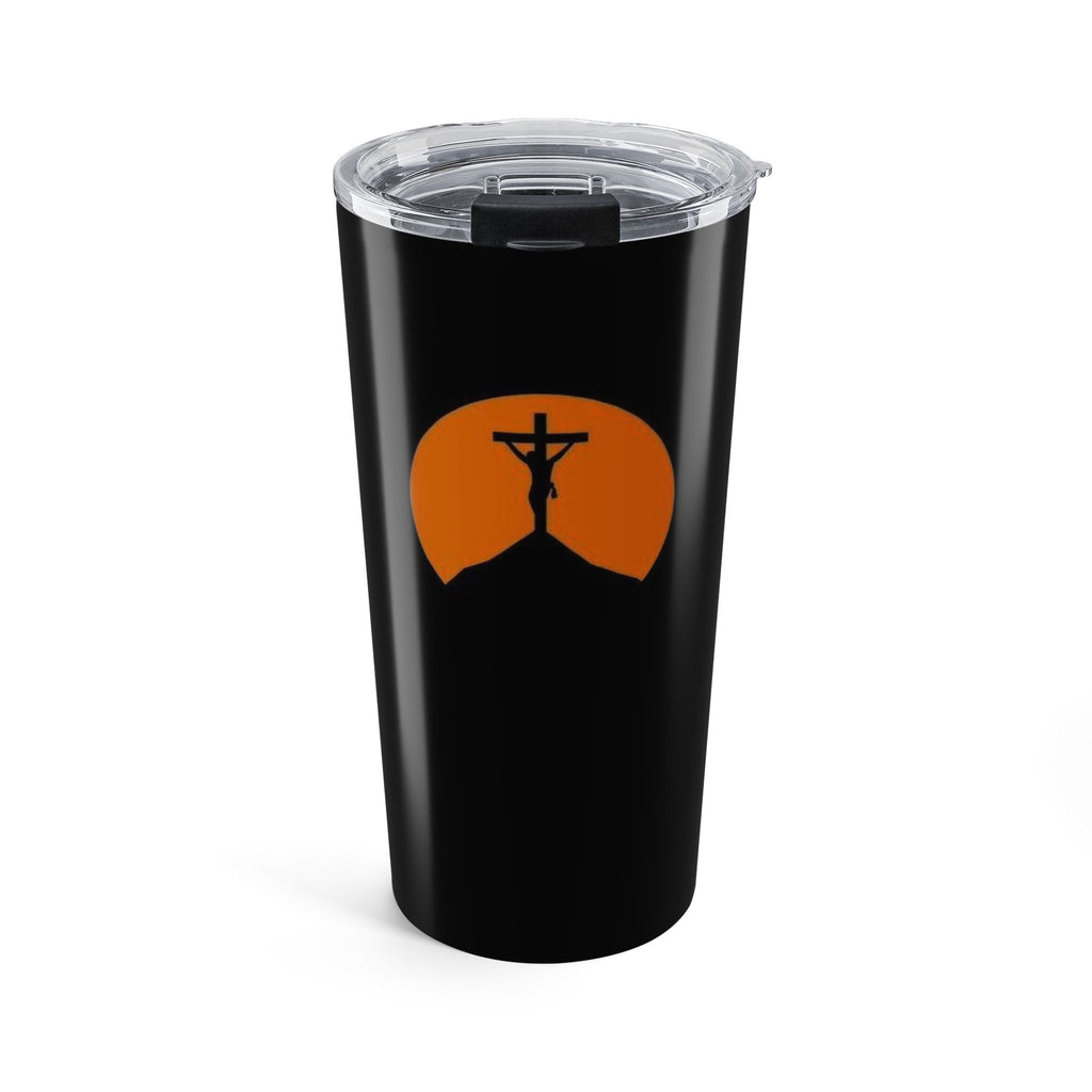 Faith-Inspired 20oz Tumbler - Yeshua & Crucifix Design Tumbler