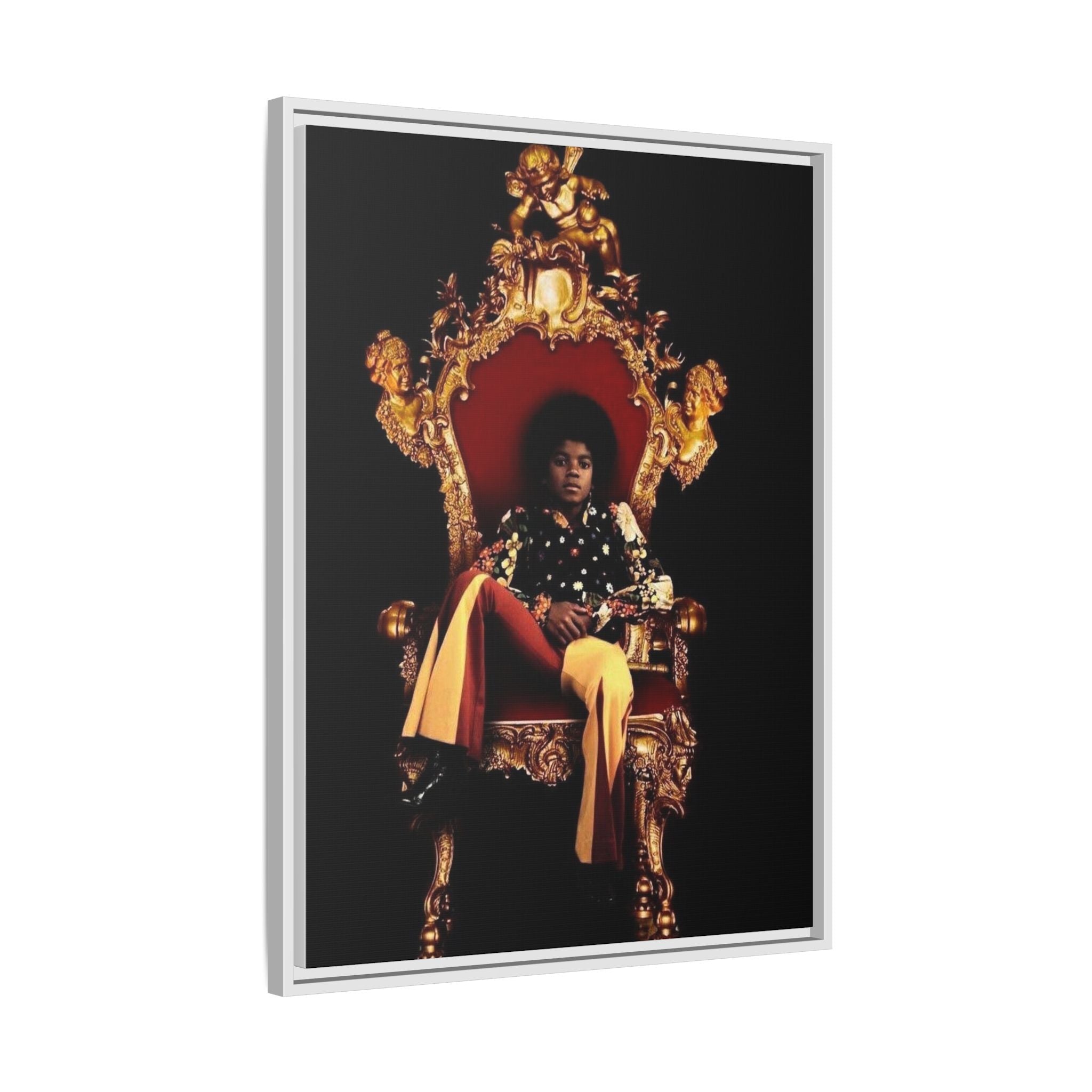 Pop Star Tribute Canvas Art — Matte Framed Wall Decor