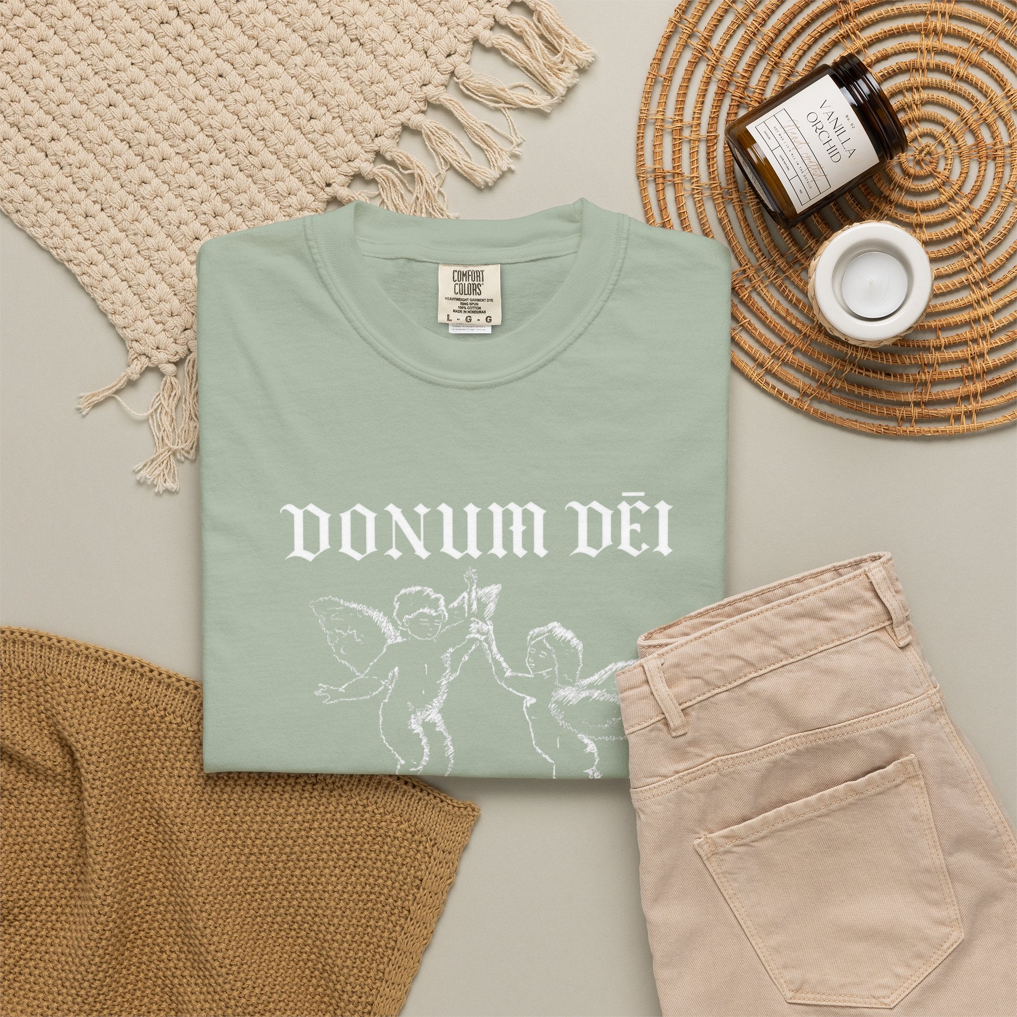 Donum Dei Summer T-Shirt — Religious Latin Faith Tee