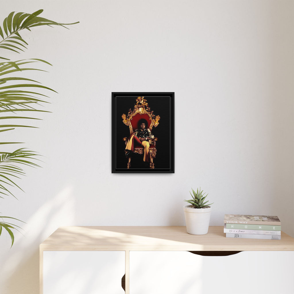 Pop Star Tribute Canvas Art — Matte Framed Wall Decor