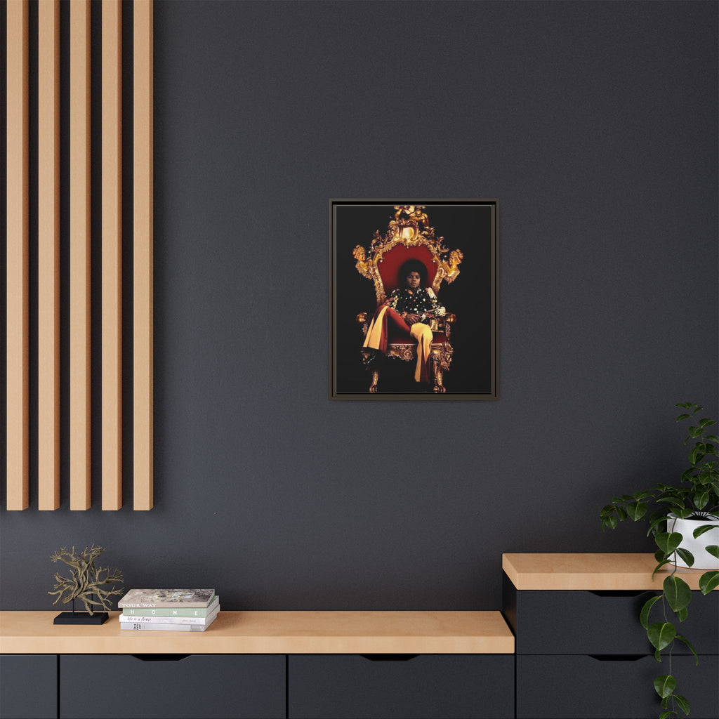 Pop Star Tribute Canvas Art — Matte Framed Wall Decor
