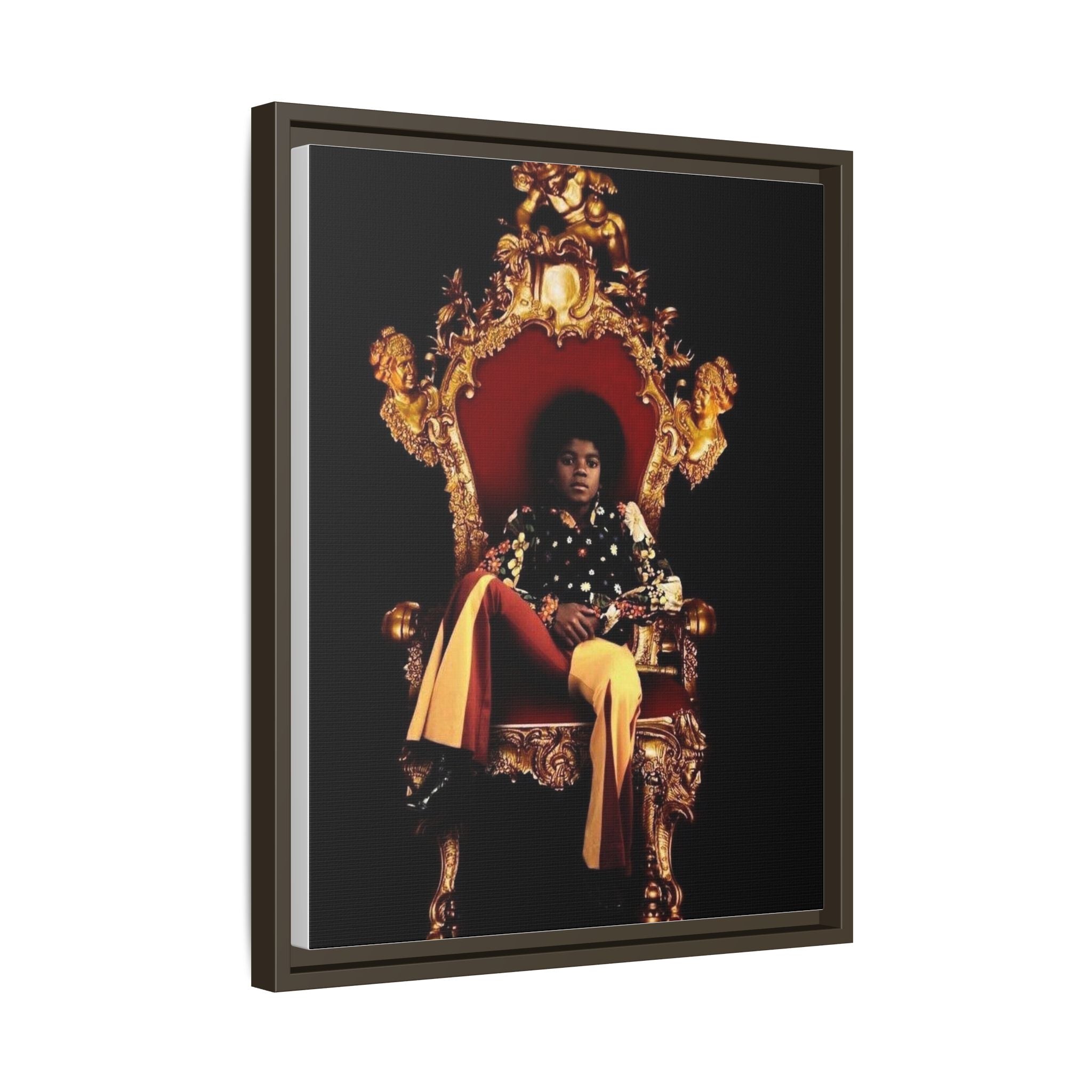Pop Star Tribute Canvas Art — Matte Framed Wall Decor