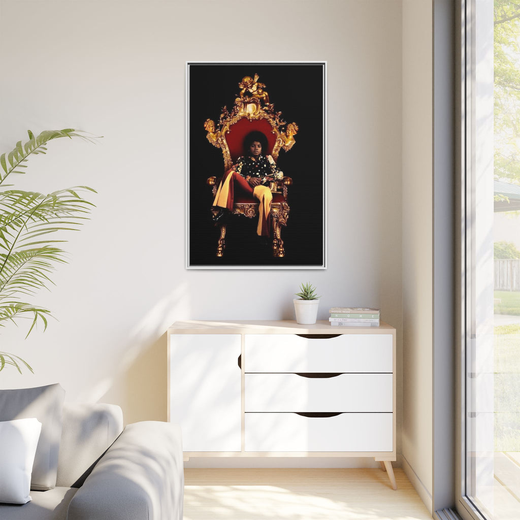 Pop Star Tribute Canvas Art — Matte Framed Wall Decor