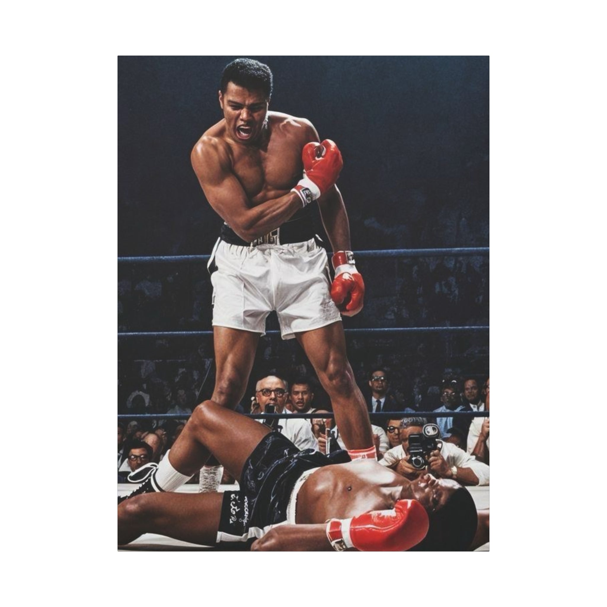 Iconic Knockout Boxing Matte Canvas Wall Art — Greatest Boxer