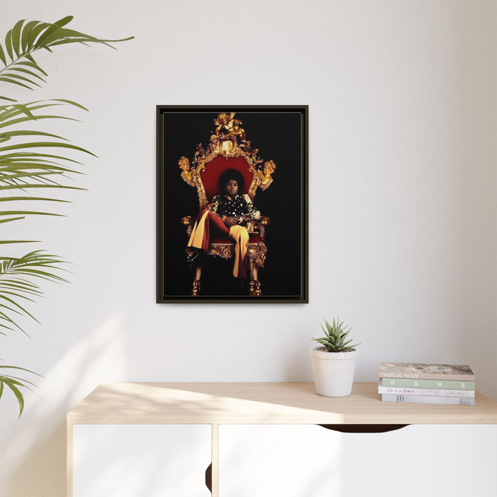 Pop Star Tribute Canvas Art — Matte Framed Wall Decor