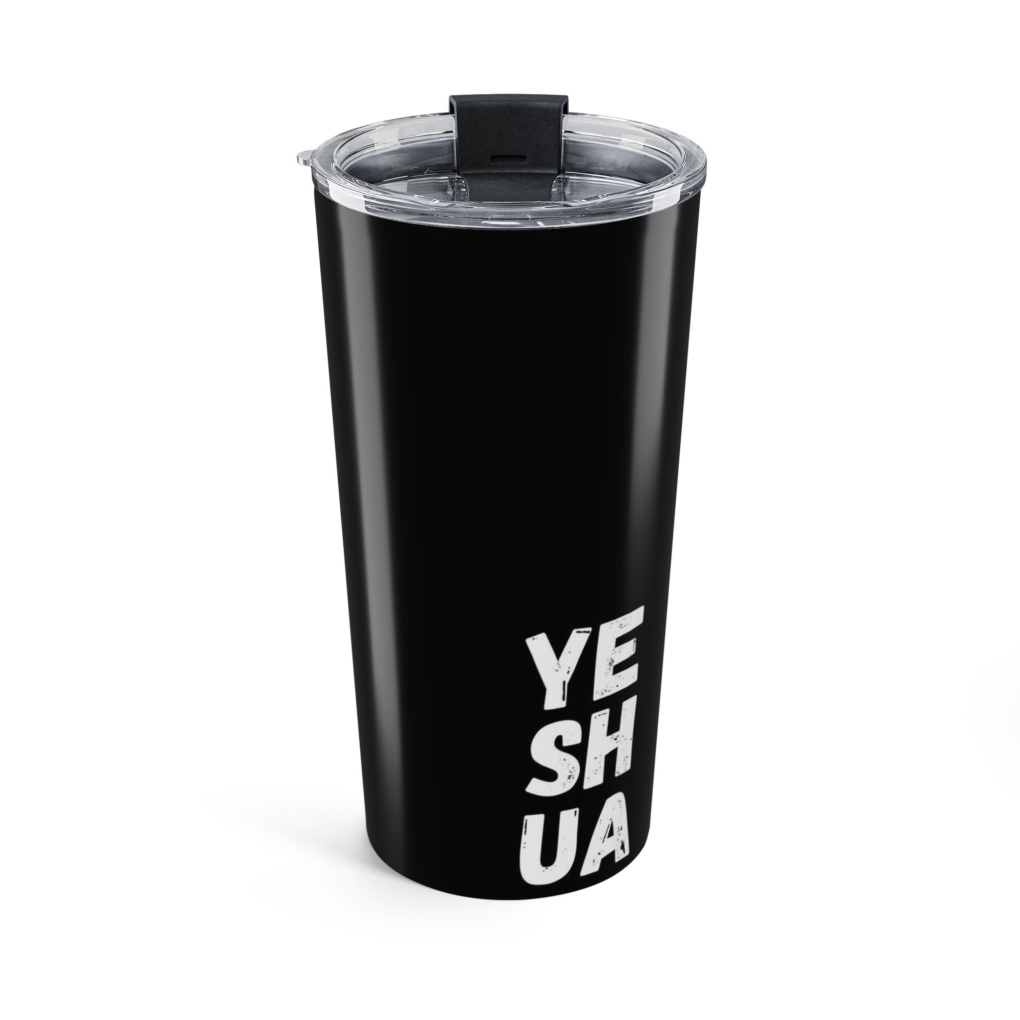 Faith-Inspired 20oz Tumbler - Yeshua & Crucifix Design Tumbler