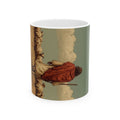 Rustic Shepherd Ceramic Mug – Vintage Pastor Walking Scene Coffee Cup (11oz, 15oz)