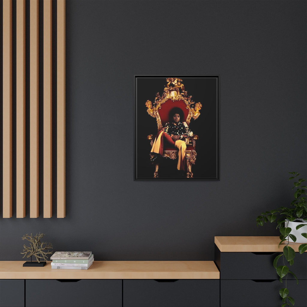 Pop Star Tribute Canvas Art — Matte Framed Wall Decor