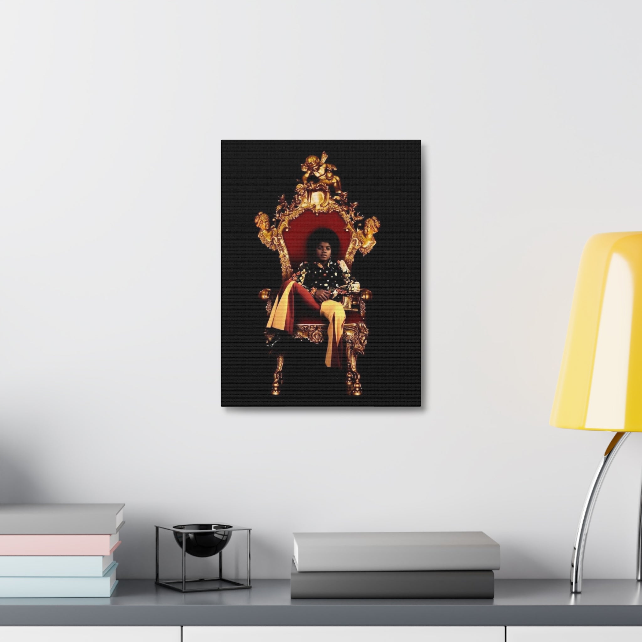 Regal Throne Portrait Stretched Canvas